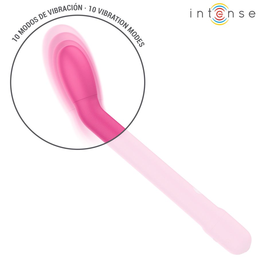 Pinker G-Punkt-Stimulator mit 10 Vibrationsmodi.