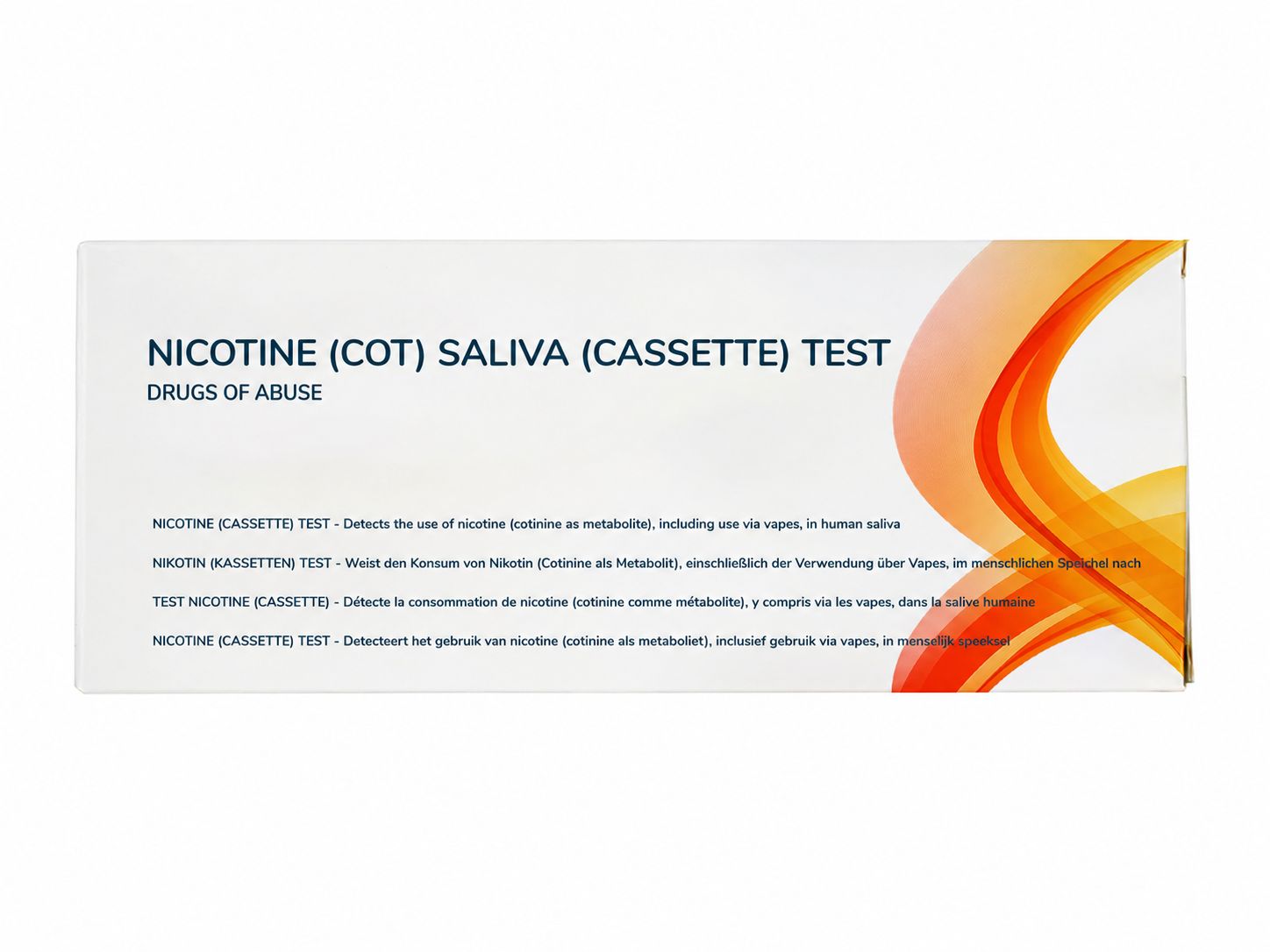 Nikotin (Cotinin) Speichel-Selbsttest - für Zuhause - Schnellergebnis - CE-zertifiziert