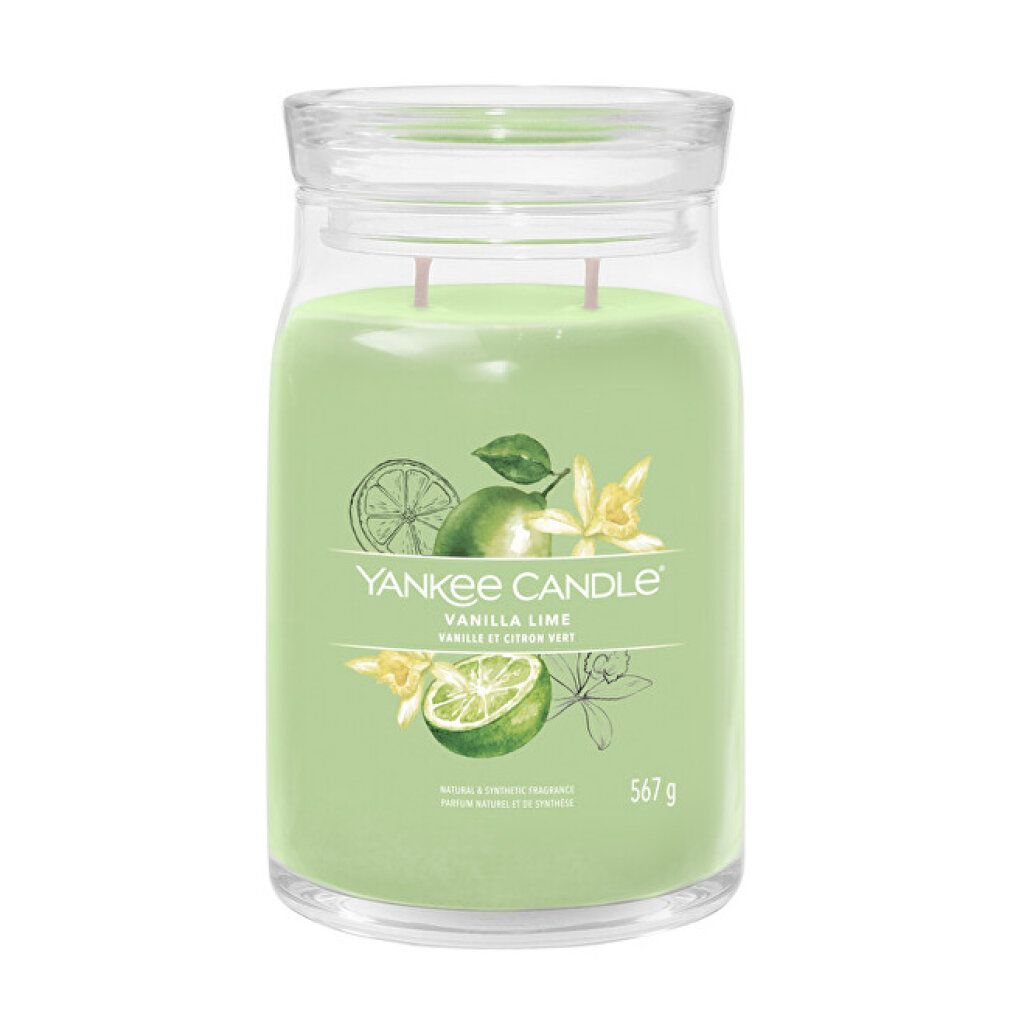Aromatic candle Signature glass large Vanilla Lime