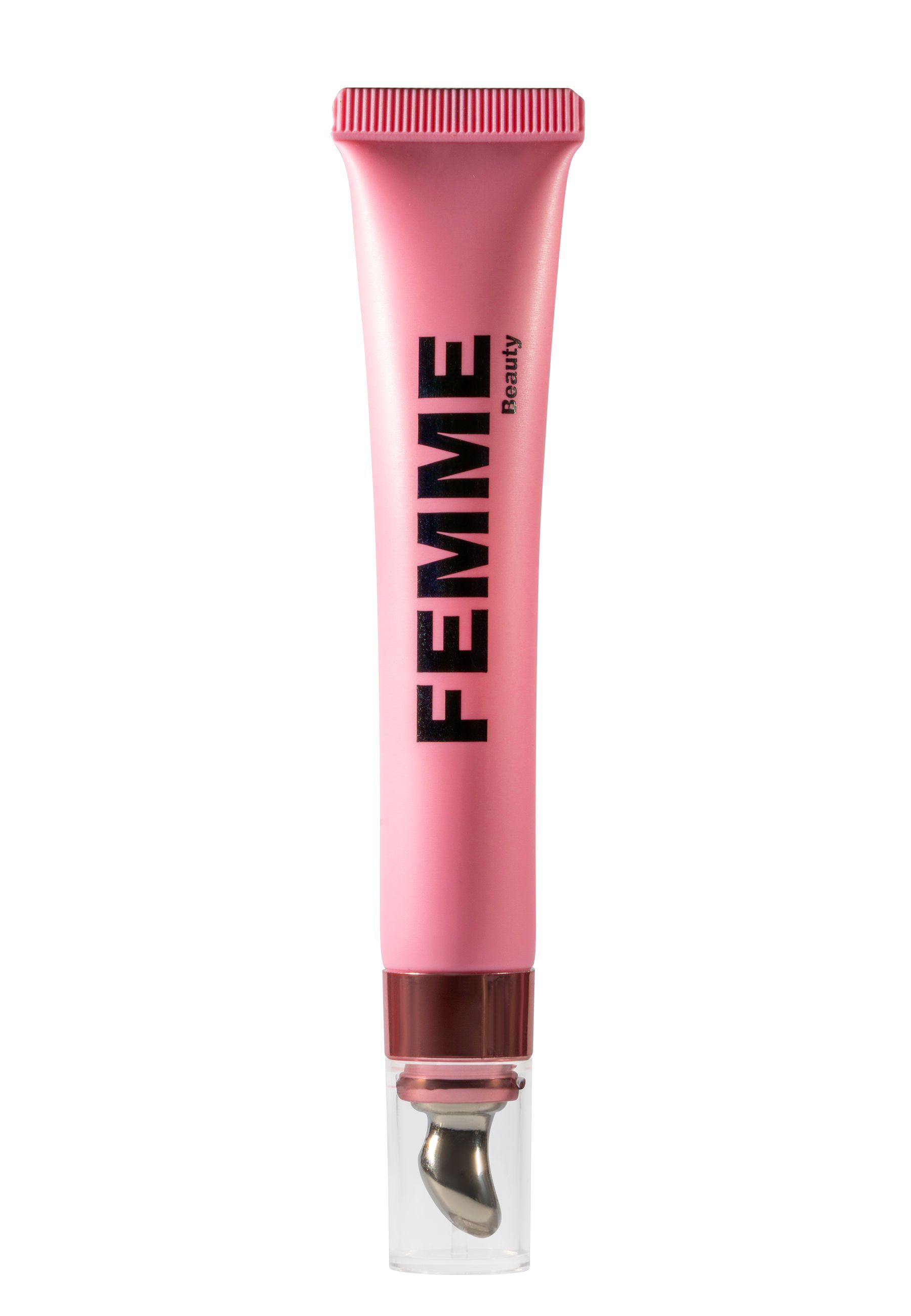FEMME Beauty Augencreme in rosa Tube mit Applikator.