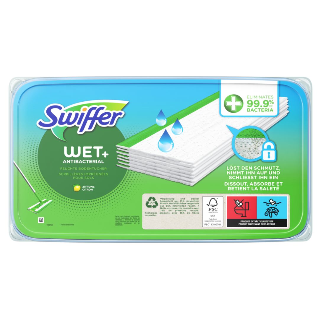 Swiffer Bodenwischer Feuchte Bodentücher Nachfüllpackung Antibakteriell