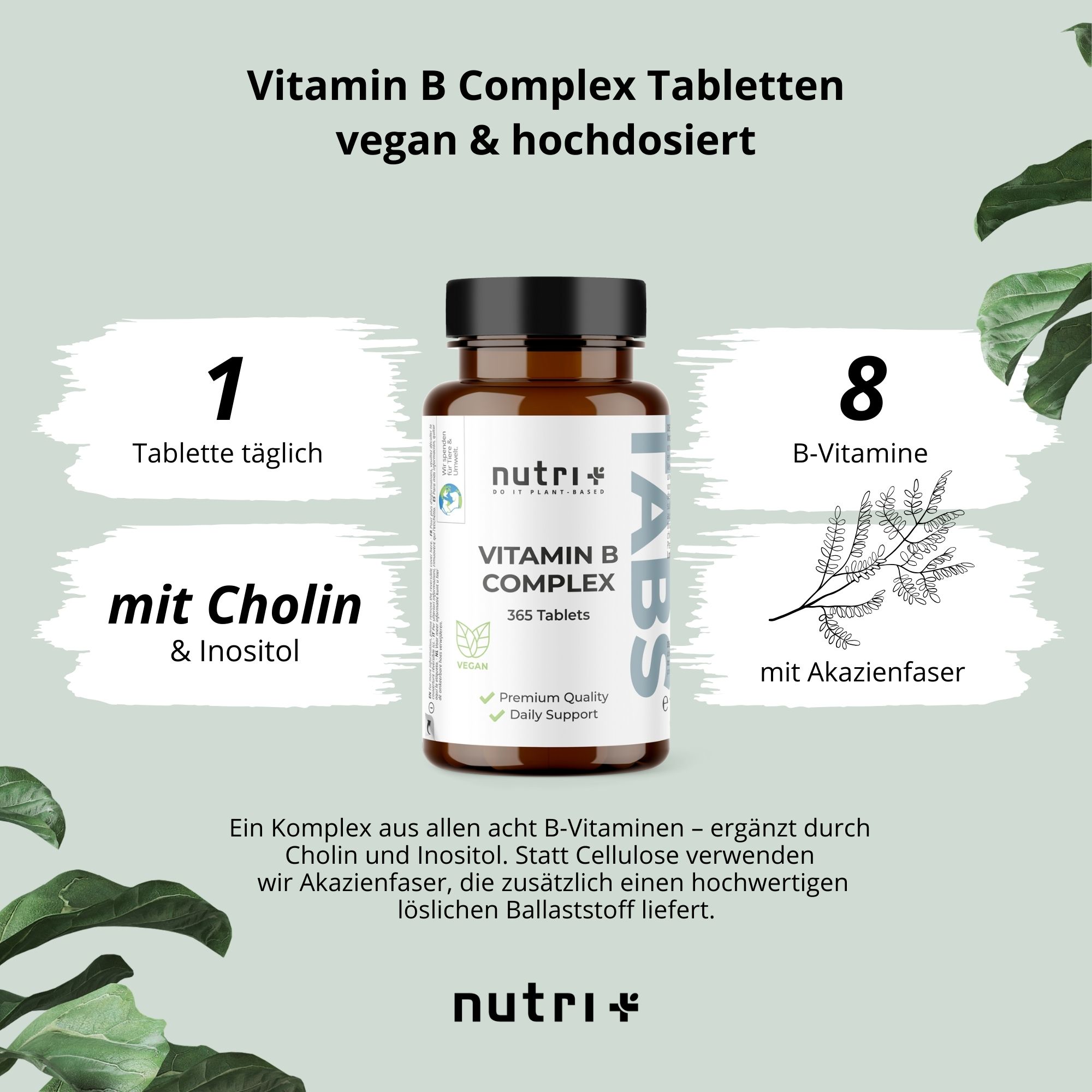 nutri+ Vitamin B Komplex Tabletten