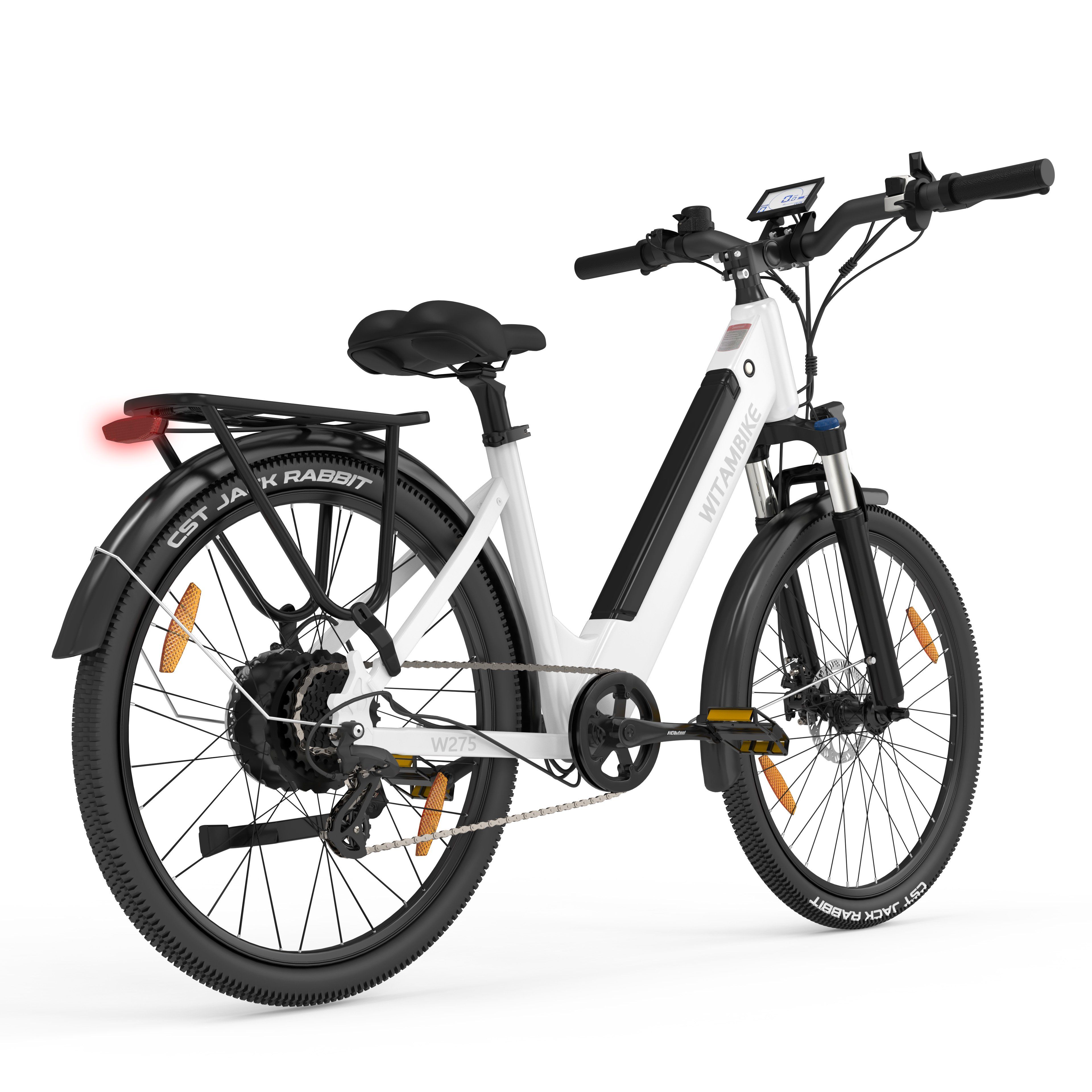 WITAMBIKE W275 E-Bike für Pendler, 36V 13Ah, 27,5" x 2,10 Reifen