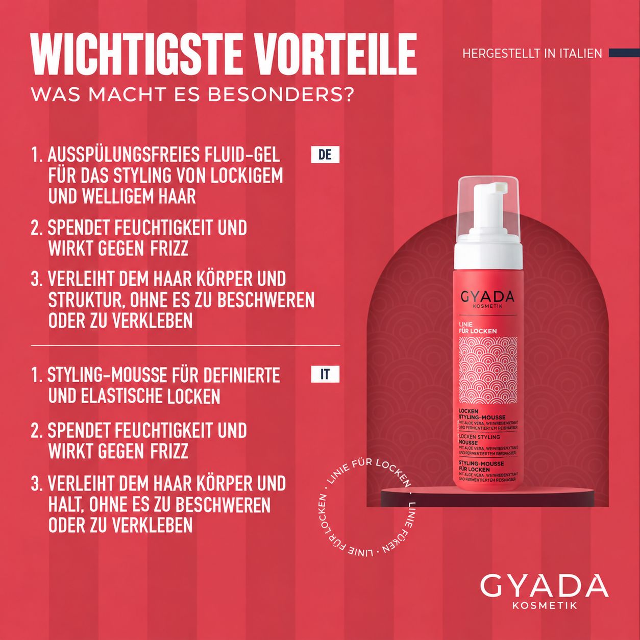 MaterNatura Volumen Schaumfestiger Veilchen, 150ml Flasche mit Pumpspender.