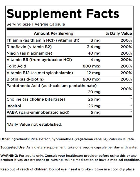 Nährwerttabelle. Enthält Informationen zu Vitaminen und Mineralien pro Portion. Inhaltsstoffe: Reisextrakt, Hypromellose, Calciumlaurat.