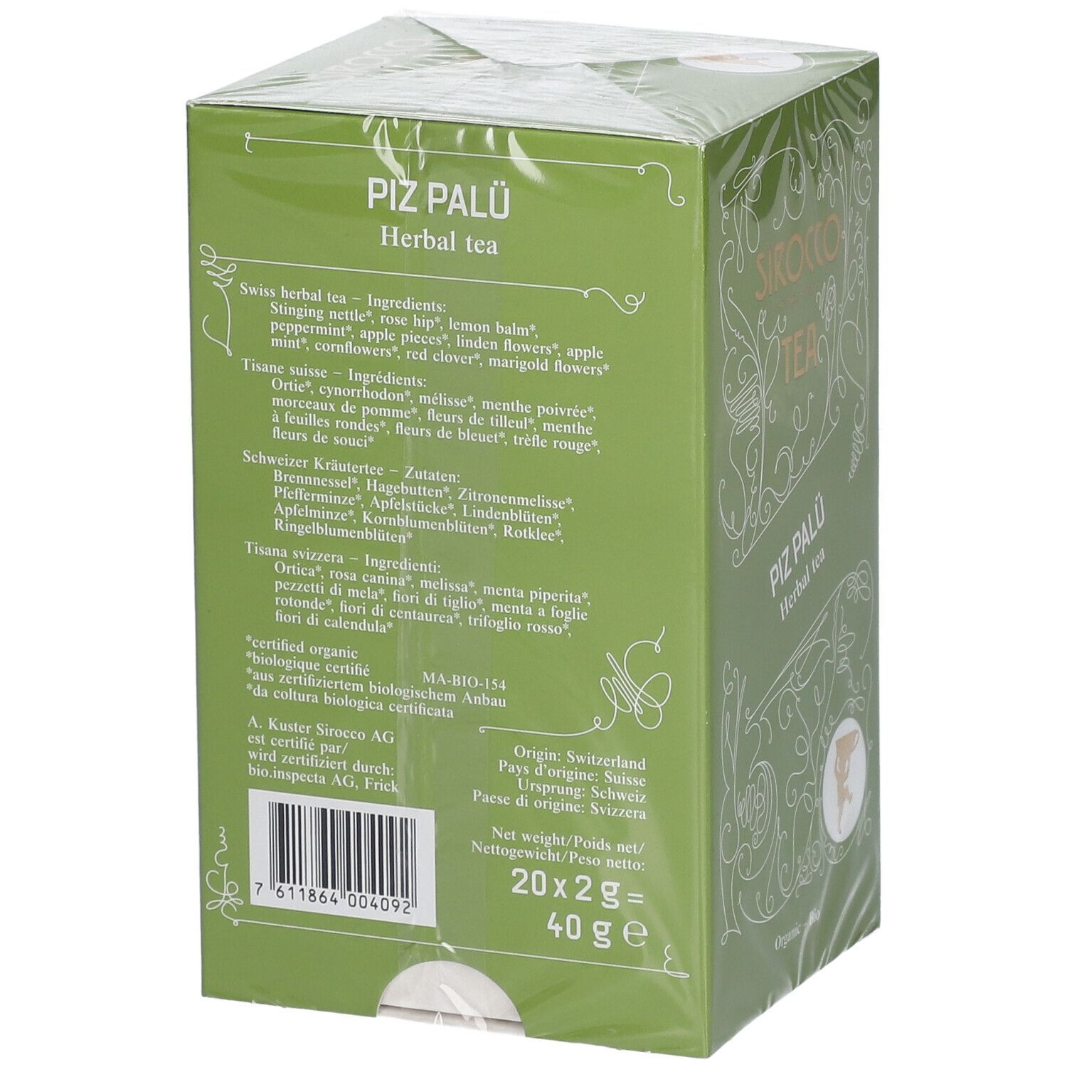 Sirocco Tee Piz Palü Bio Kräutertee