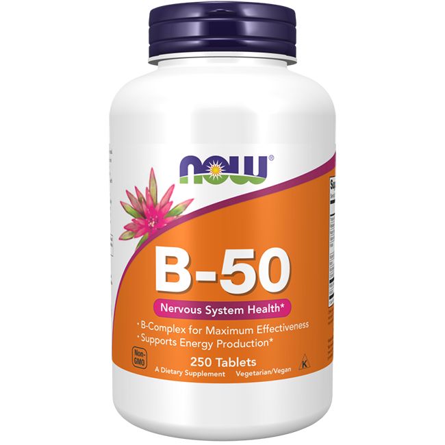 Now Foods Vitamin B-50-Komplex 250 Tabletten
