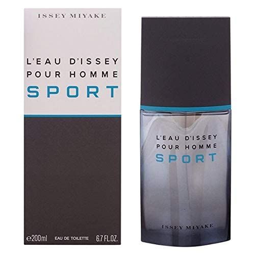 Issey Miyake L'Eau d'Issey pour Homme Sport Flakon und Verpackung. 200ml. Graue Verpackung.