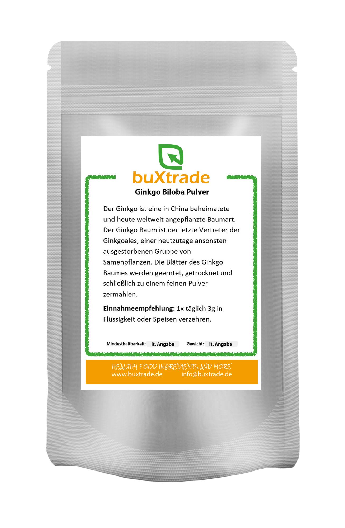 buXtrade Gingko Biloba Pulver