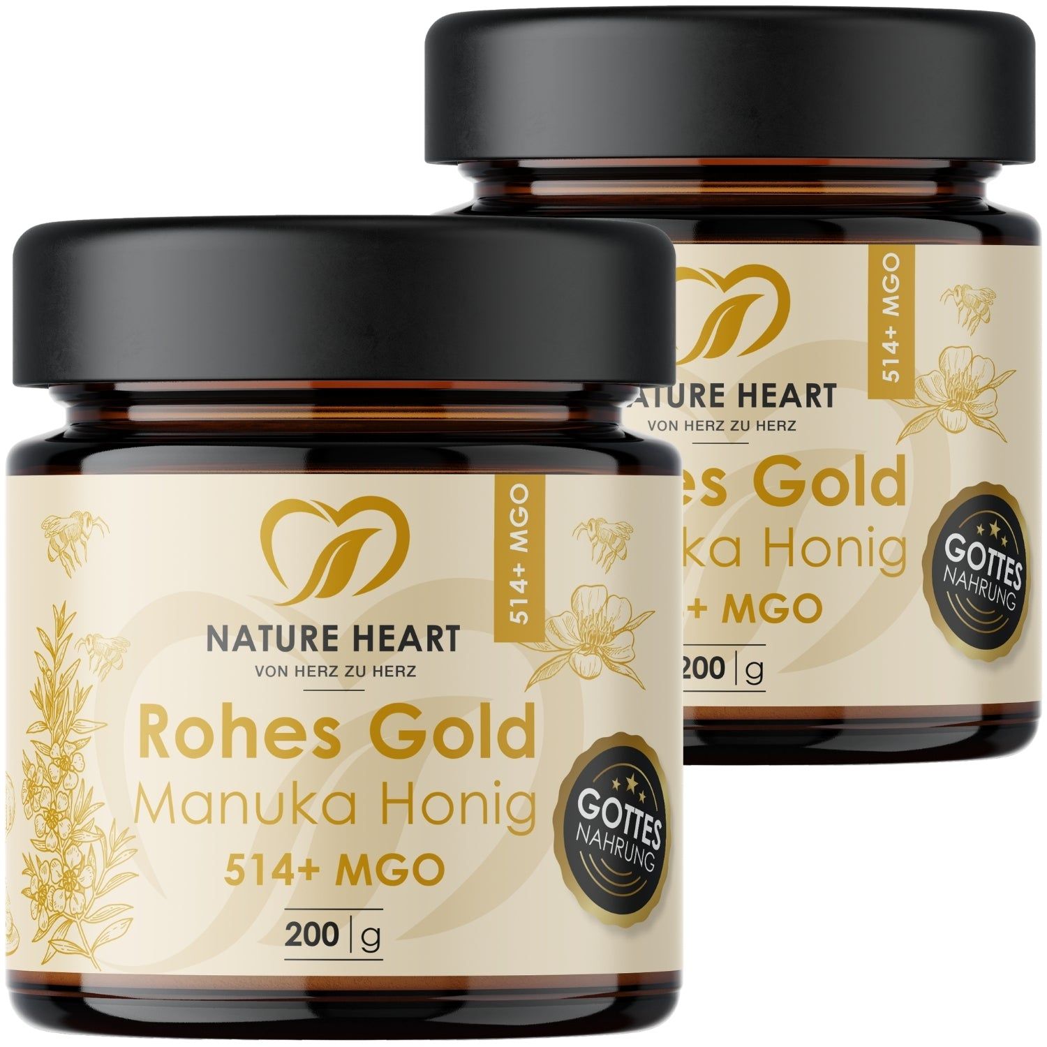 Nature Heart Rohes Gold - Manuka Honig 514+ MGO