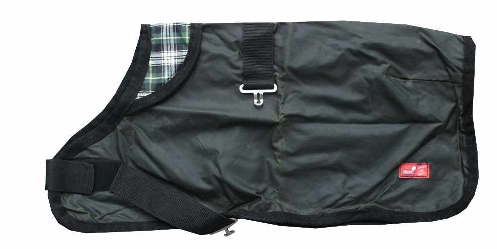 Hundejacke Newburry  Hundedecke gewachst, grün*, Gr.L