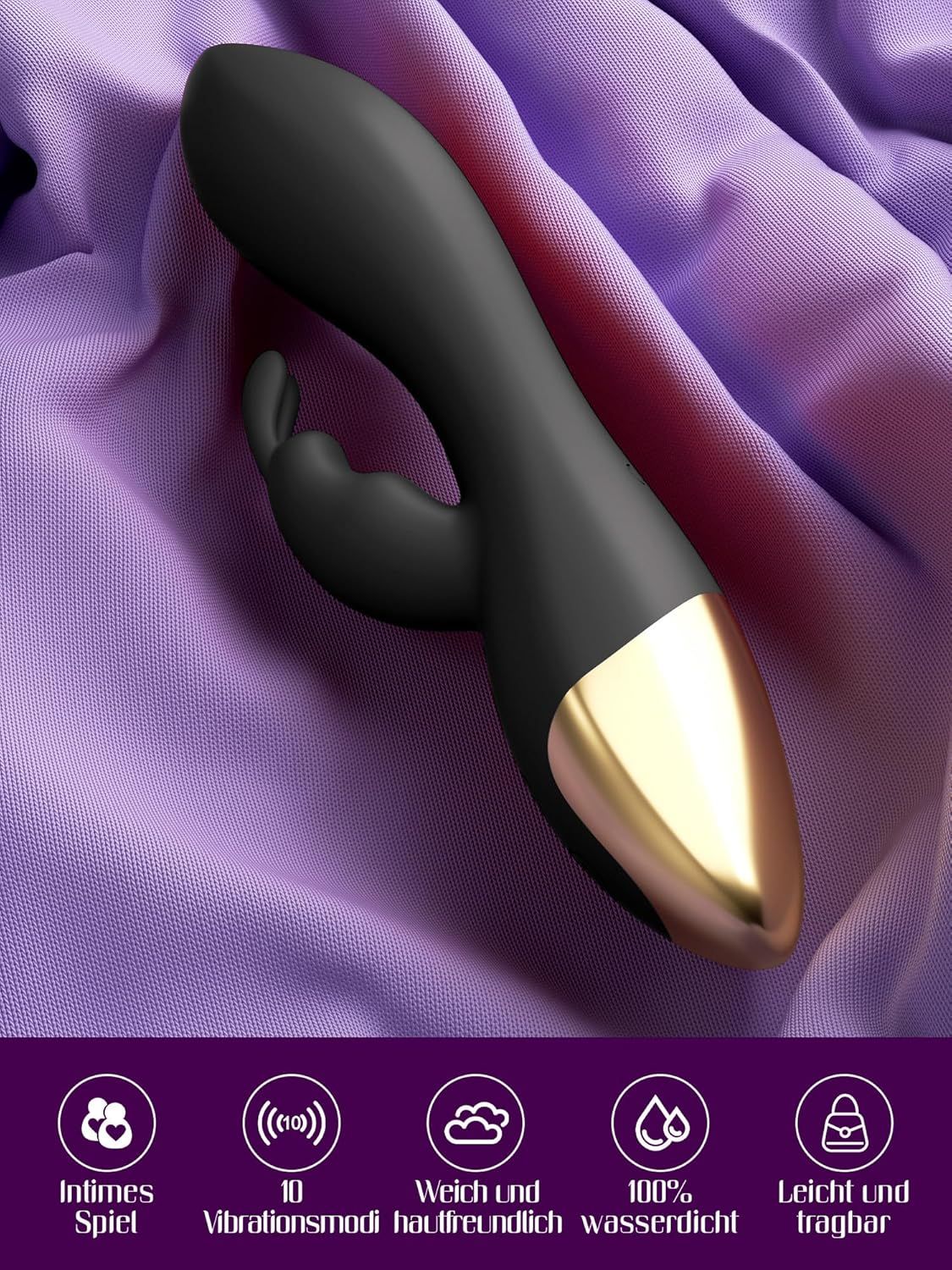 HIVEFUN Diloschwanz G Punkt Vibrator Schwarz