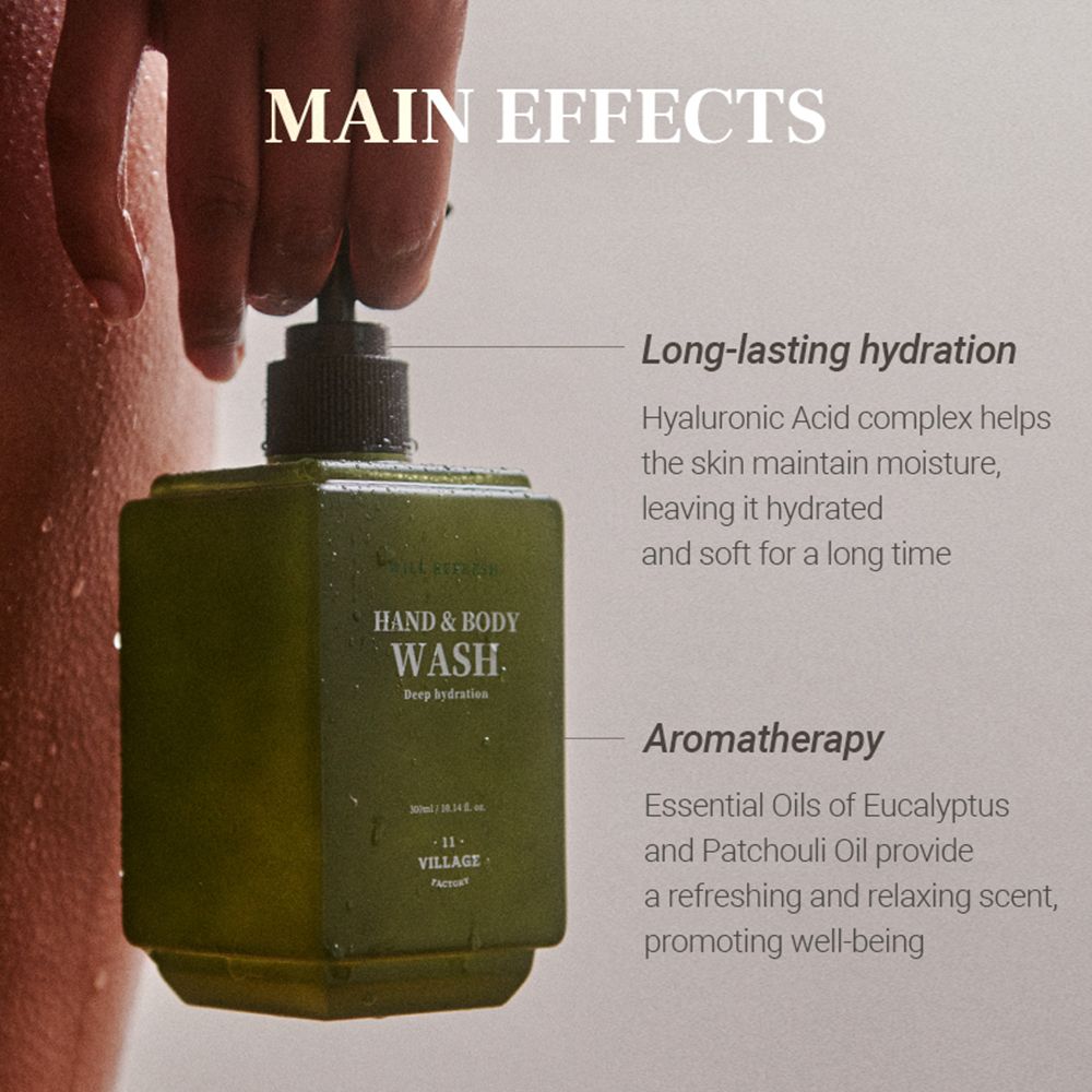 VILLAGE 11 FACTORY Will Refresh Hand And Body Wash Hydrating Shower gel