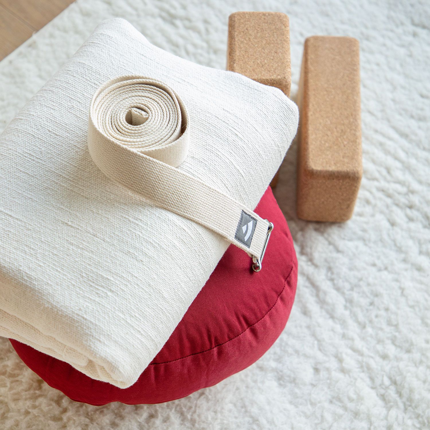 bodhi Yogadecke „Shavasana“,  weinrot