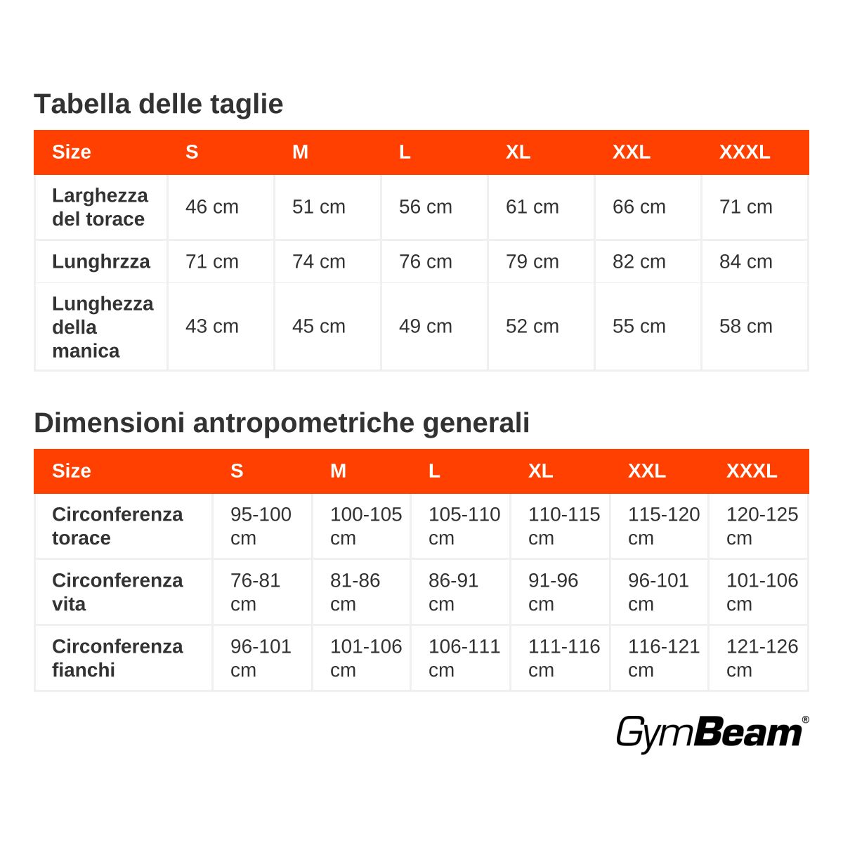 Größentabelle für Herren-T-Shirts in Italienisch: "Tabella delle taglie" und "Dimensioni".