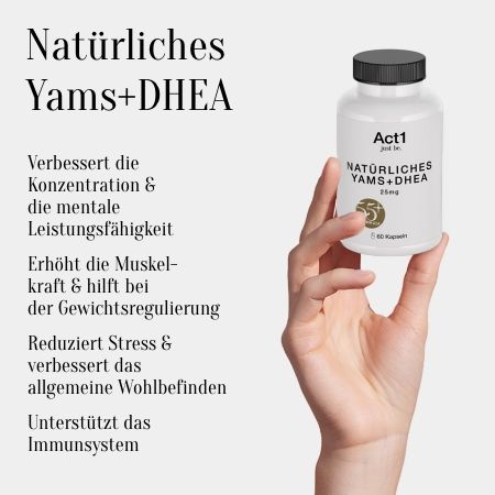 Natürliches Yams+DHEA 25 mg - Act1 just be.