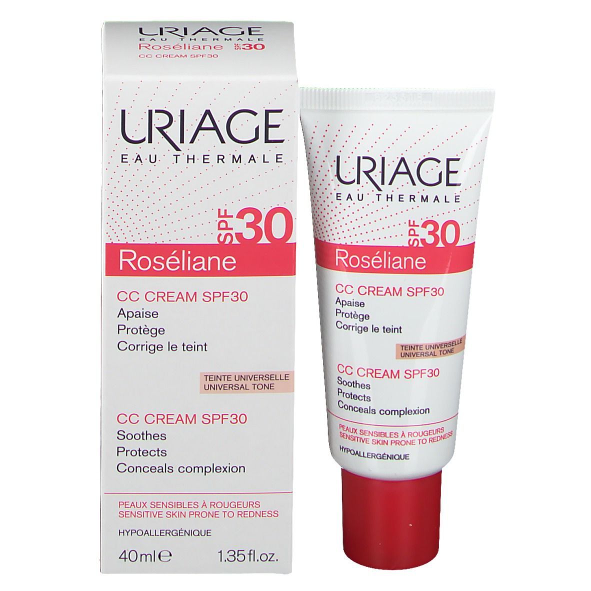 URIAGE ROSÉLIANE CC Cream SPF30 / Getönte CC Cream Anti-Rötungen SPF30
