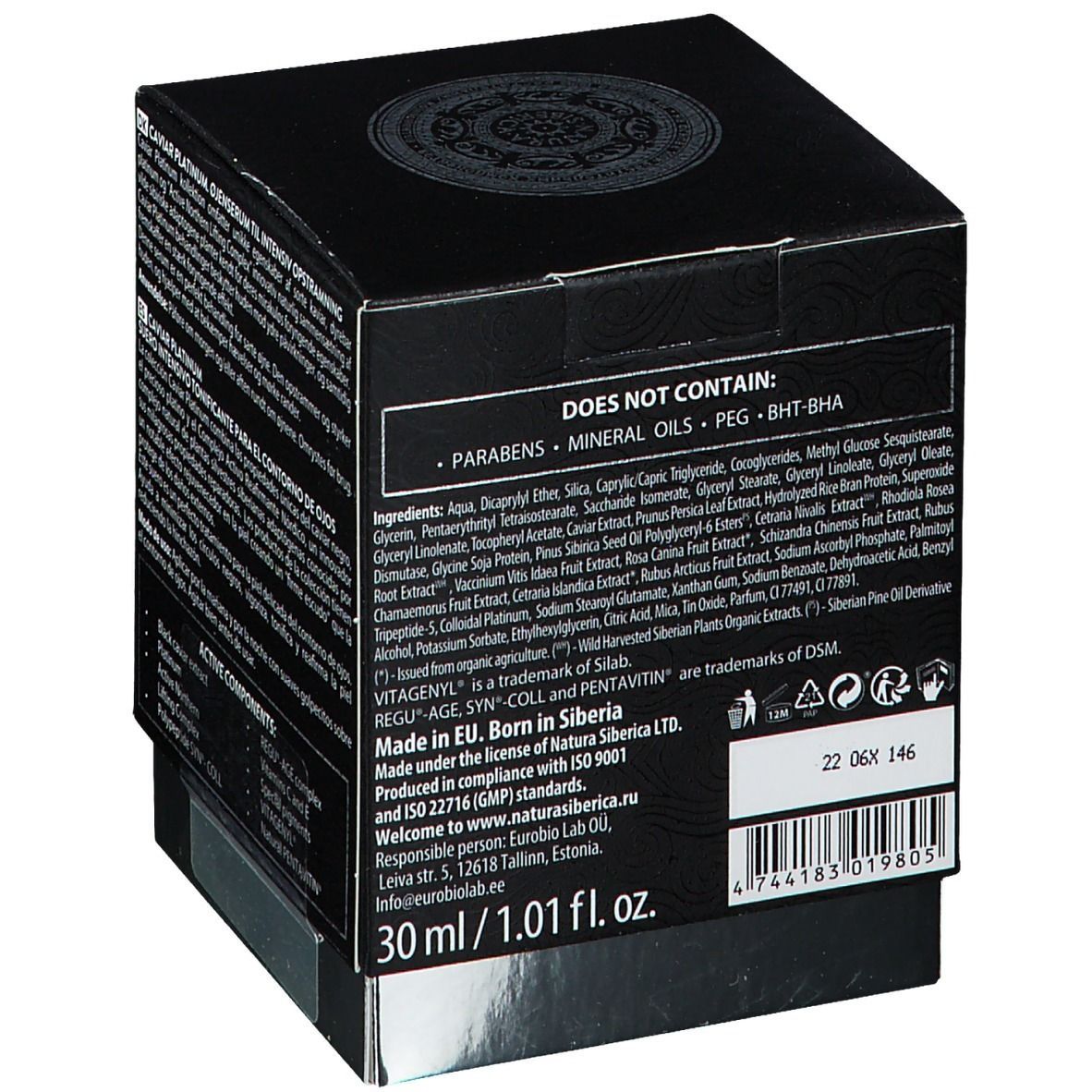 Natura Siberica Caviar Platinum Belebendes Augenserum Intensiv