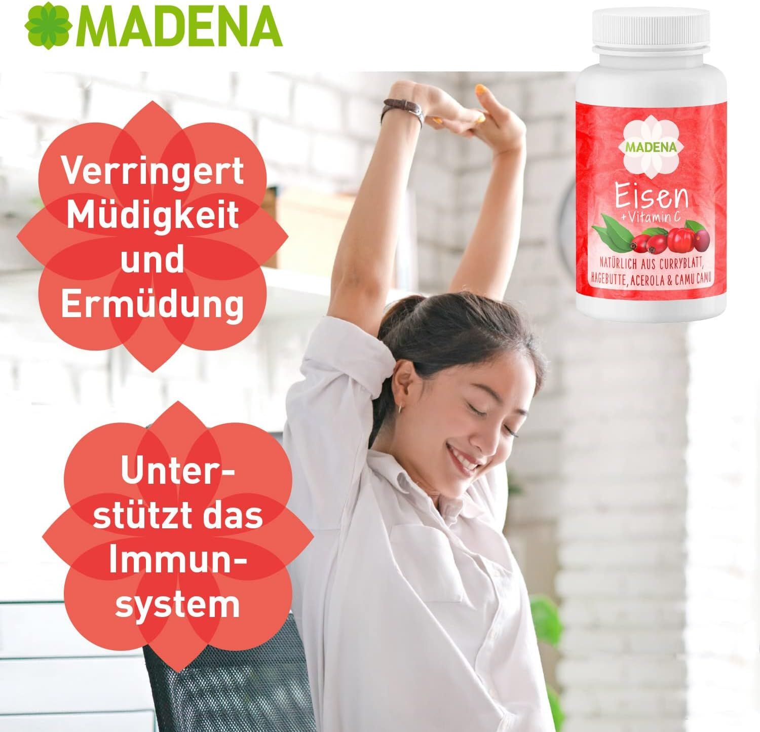 MADENA Eisen mit Vitamin C Kapseln