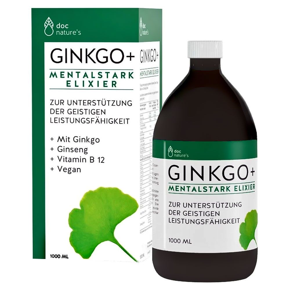 doc nature's GINKGO+ Mentalstark Elixier