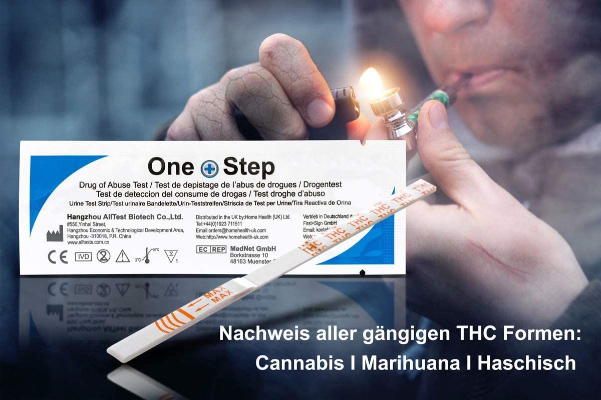 One+Step THC Urintest, Drogentest Cannabis Marijuana Haschisch, Urin  Teststreifen 1 St 