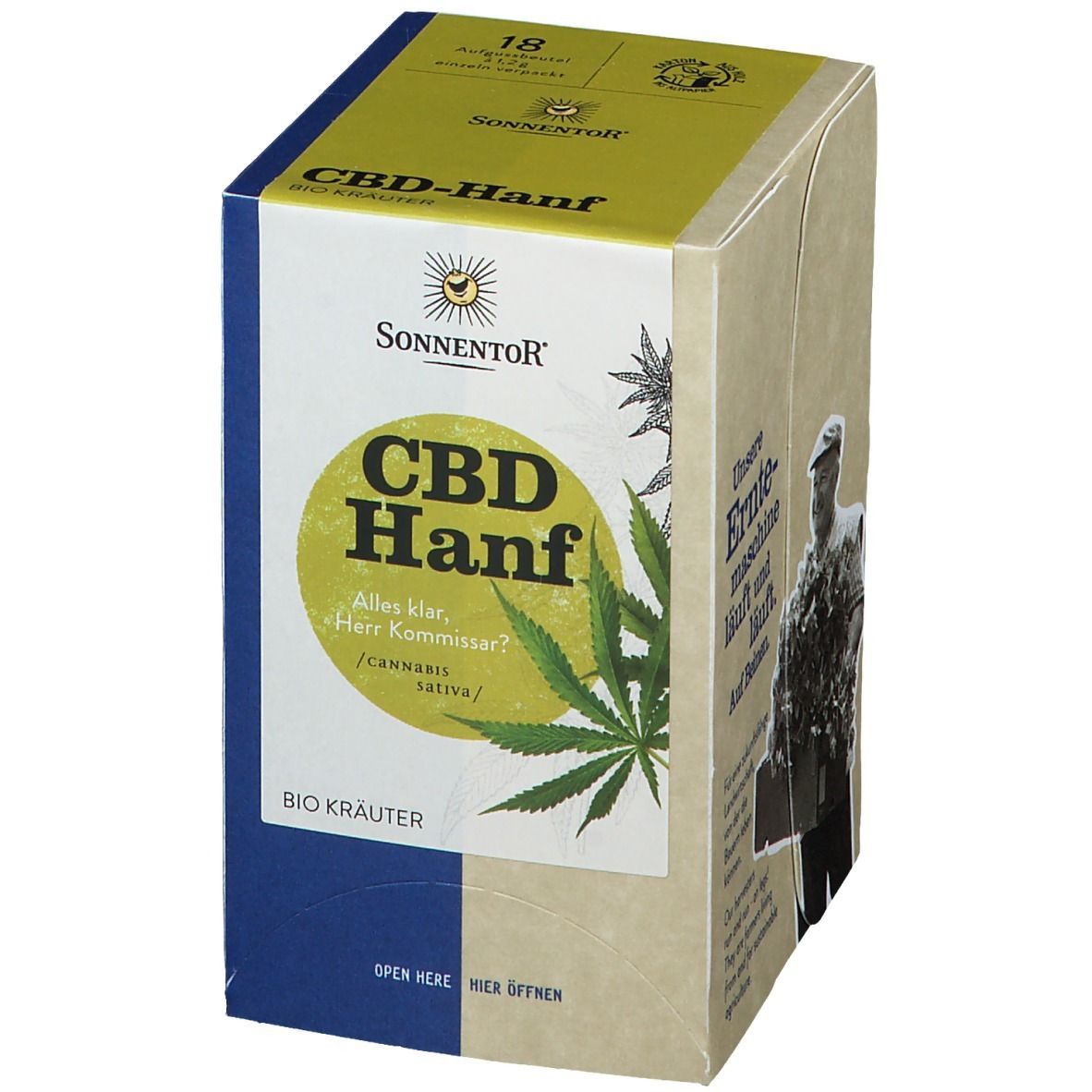 SonnentoR Hanf-CBD Tee Doppelkammerbeutel