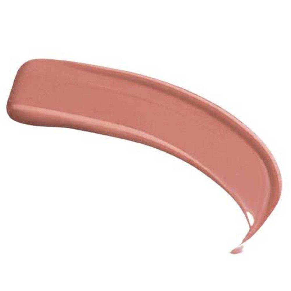 Beigefarbener Lippenstift-Abstrich. Textur sichtbar.