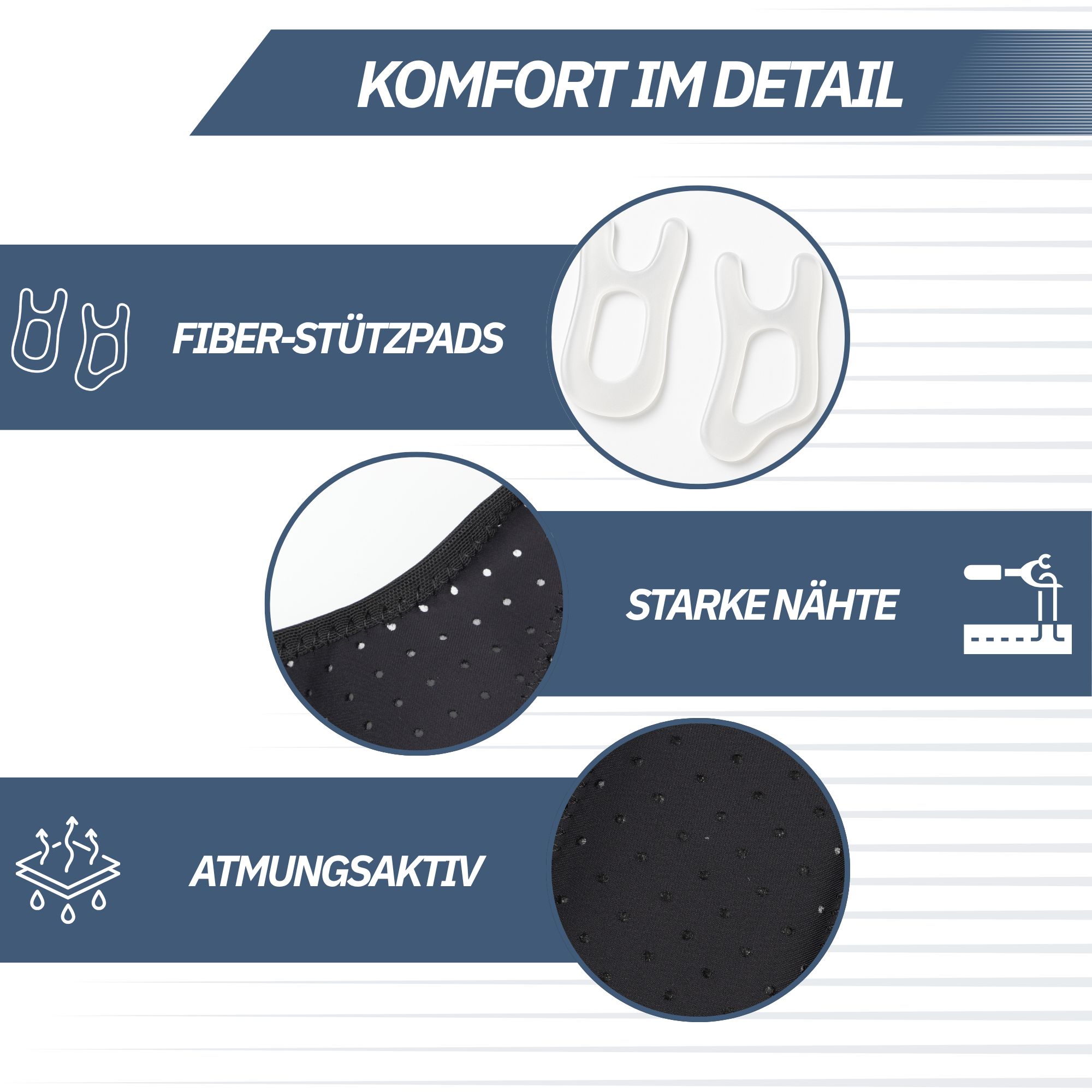 Schwarze Knöchelbandage schützt das Gelenk, unterstützt Bewegung, reduziert Schwellungen.