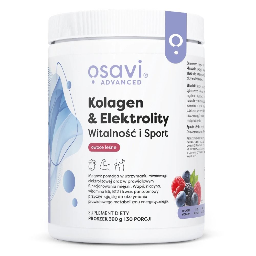 Osavi Collagen & Electrolytes Vitality and Sport, Waldbeere