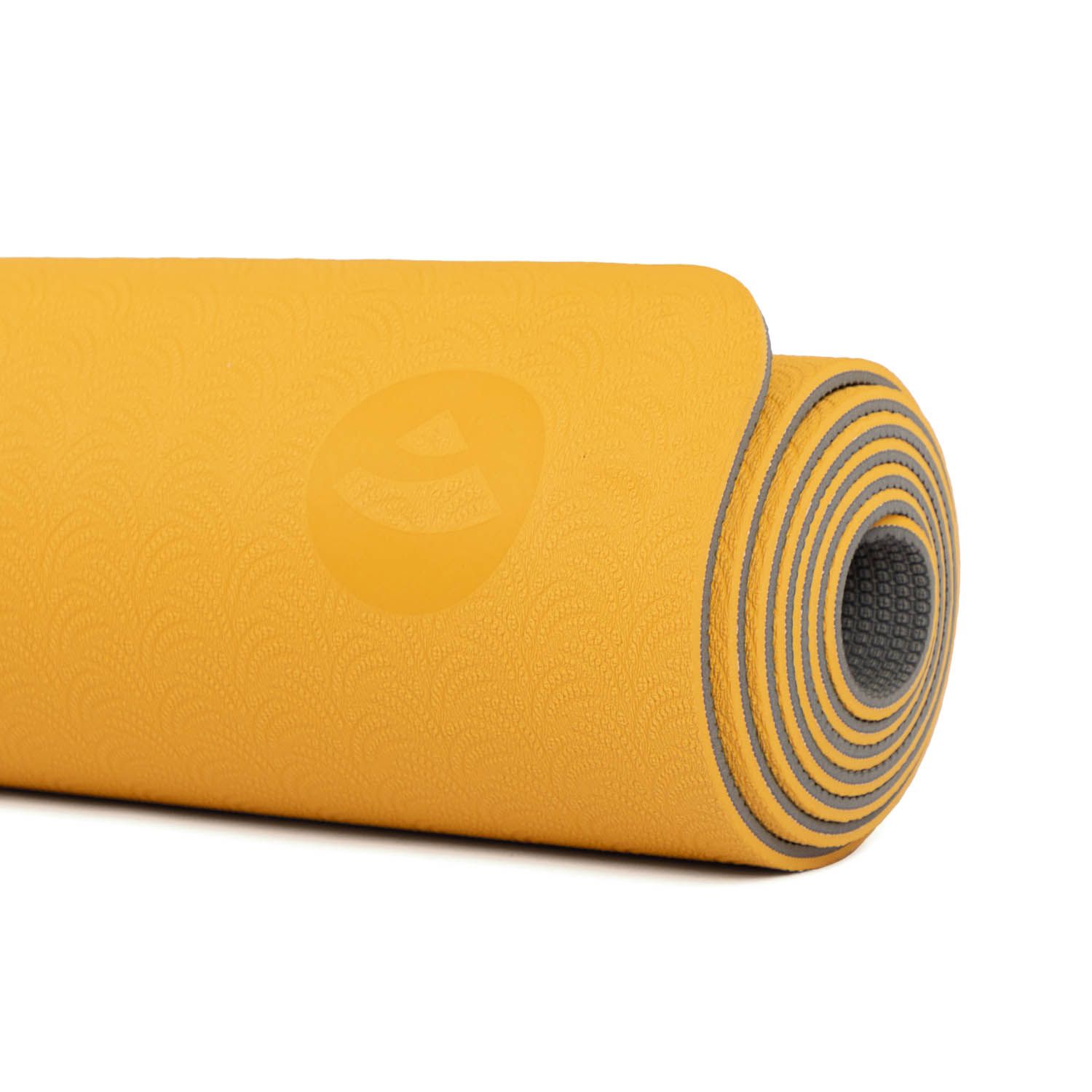 bodhi Yogamatte LOTUS PRO gelb/hellgrau