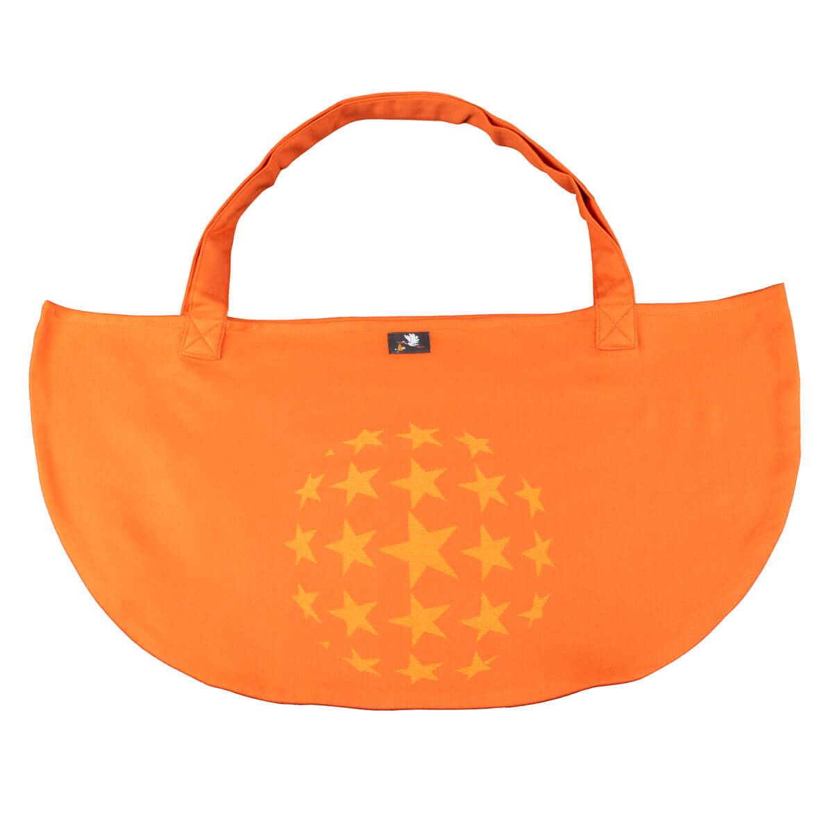 Wiegetuch für Neugeborene Design Los Angeles orange HOPPEDIZ