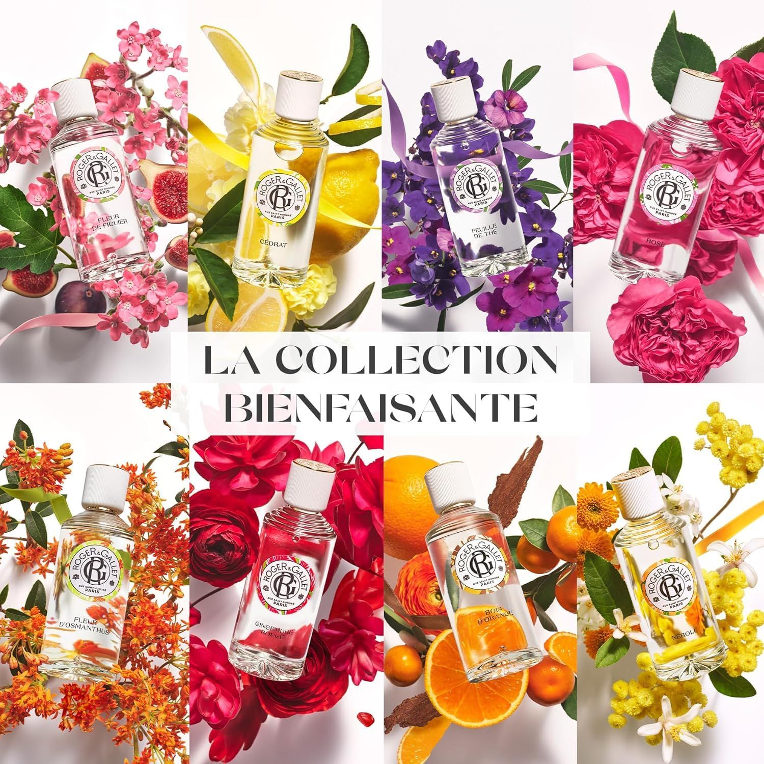 Verpackung mit runder, roter Seife, ROGER&GALLET Logo und "Gingembre Rouge" Aufschrift.