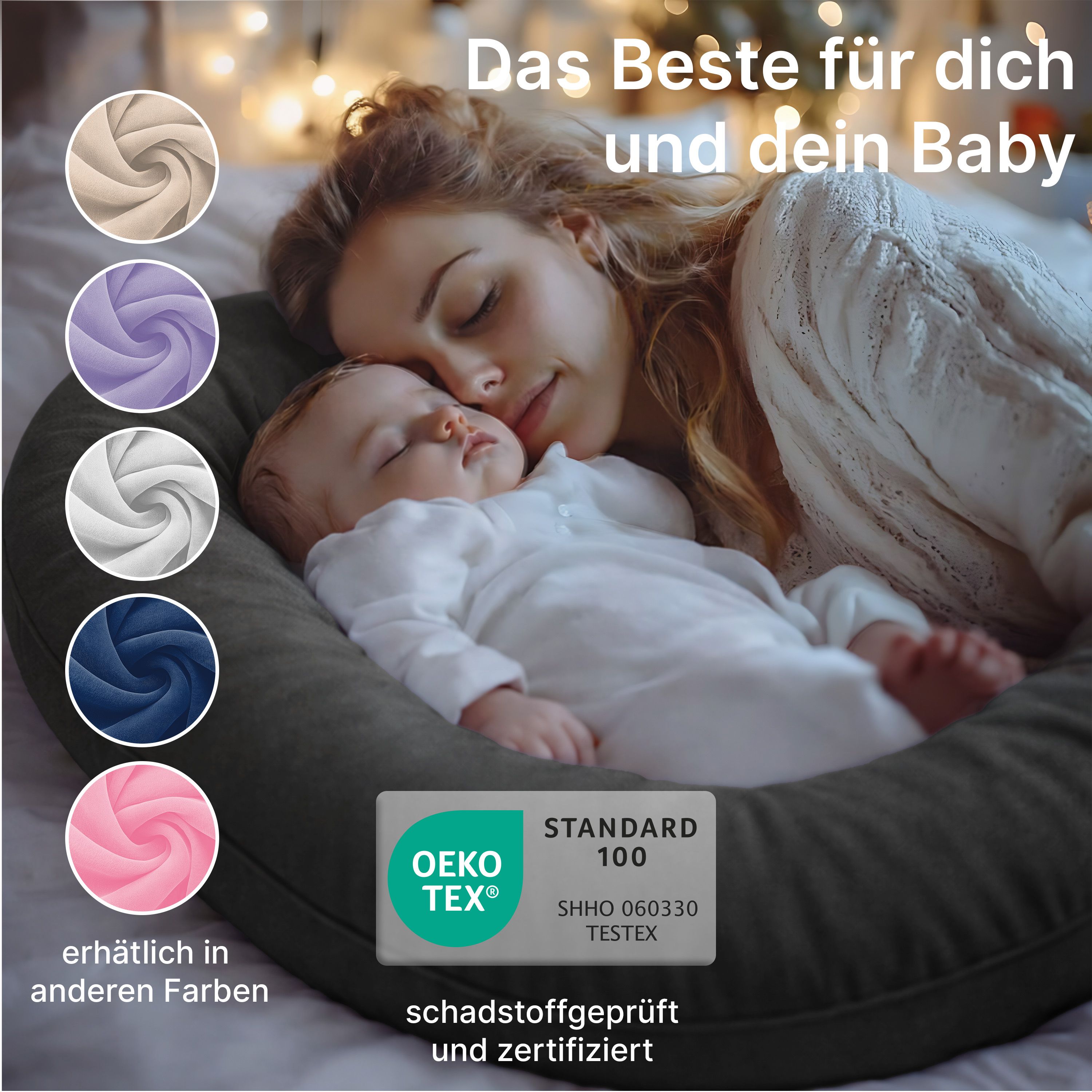 Multifunktions-Körperkissen mit Schlafmaske