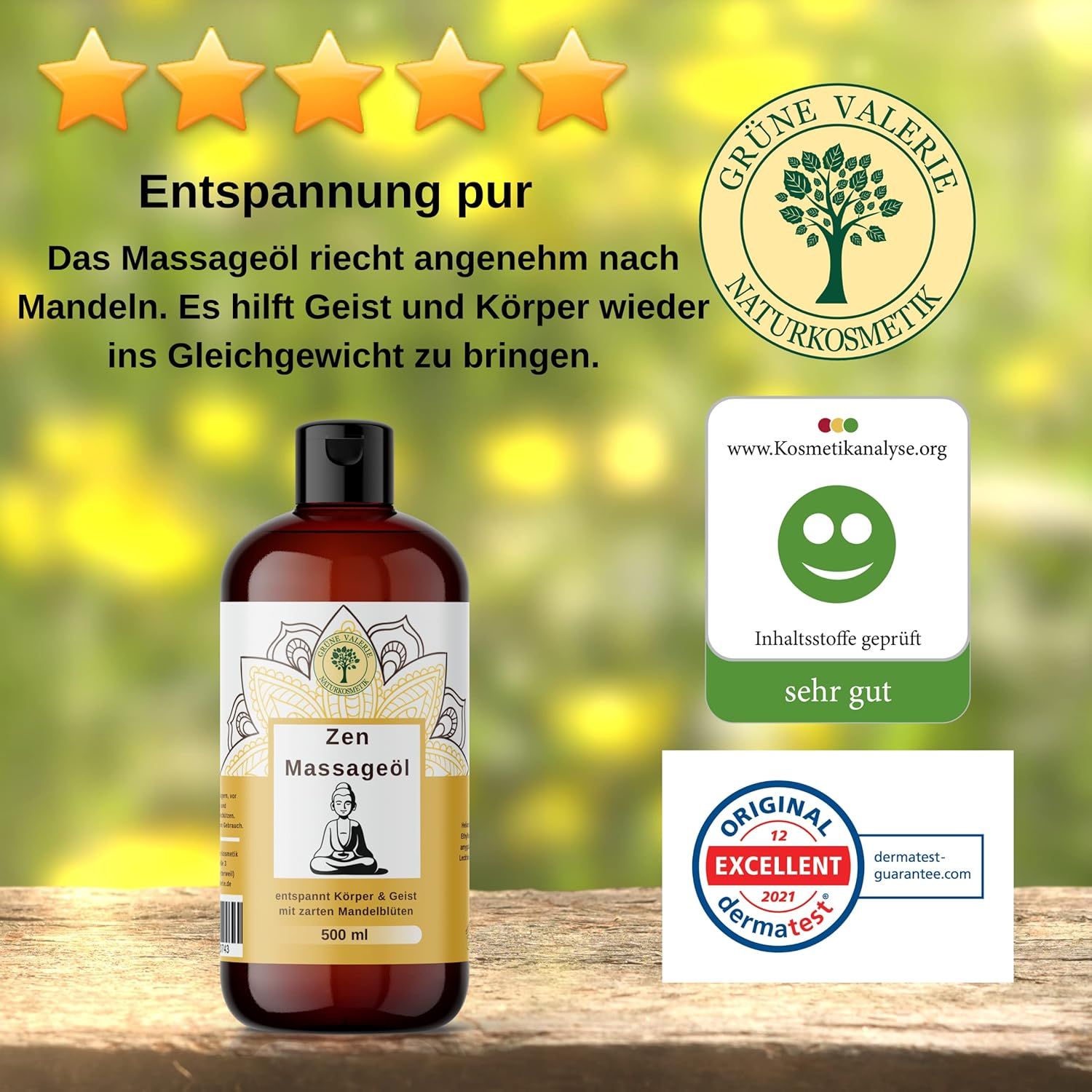 GRÜNE VALERIE Zen - Massageöl