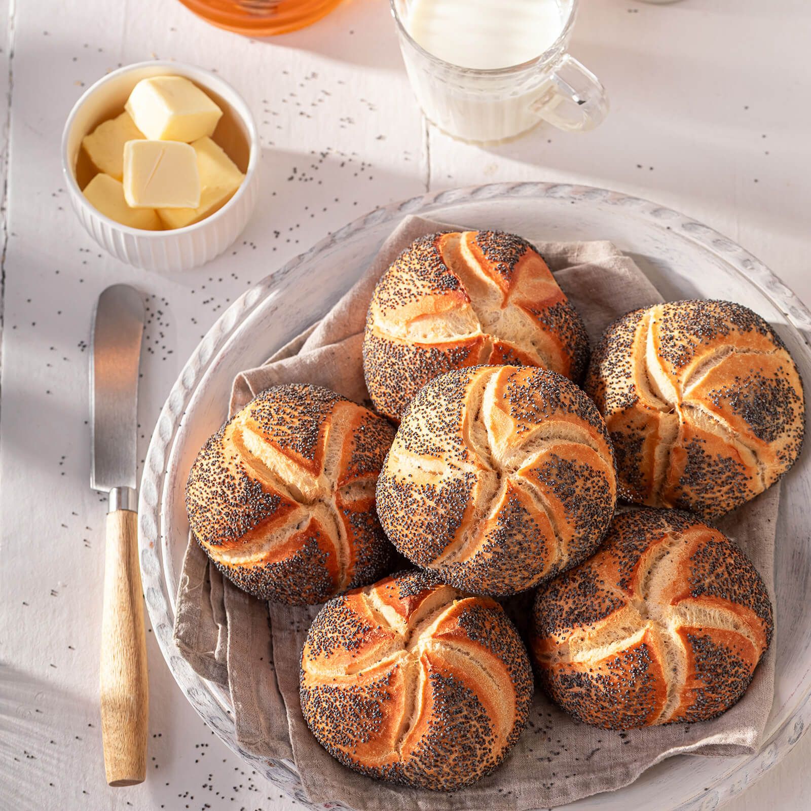 Locawo High Protein & Low Carb Mohnbrötchen