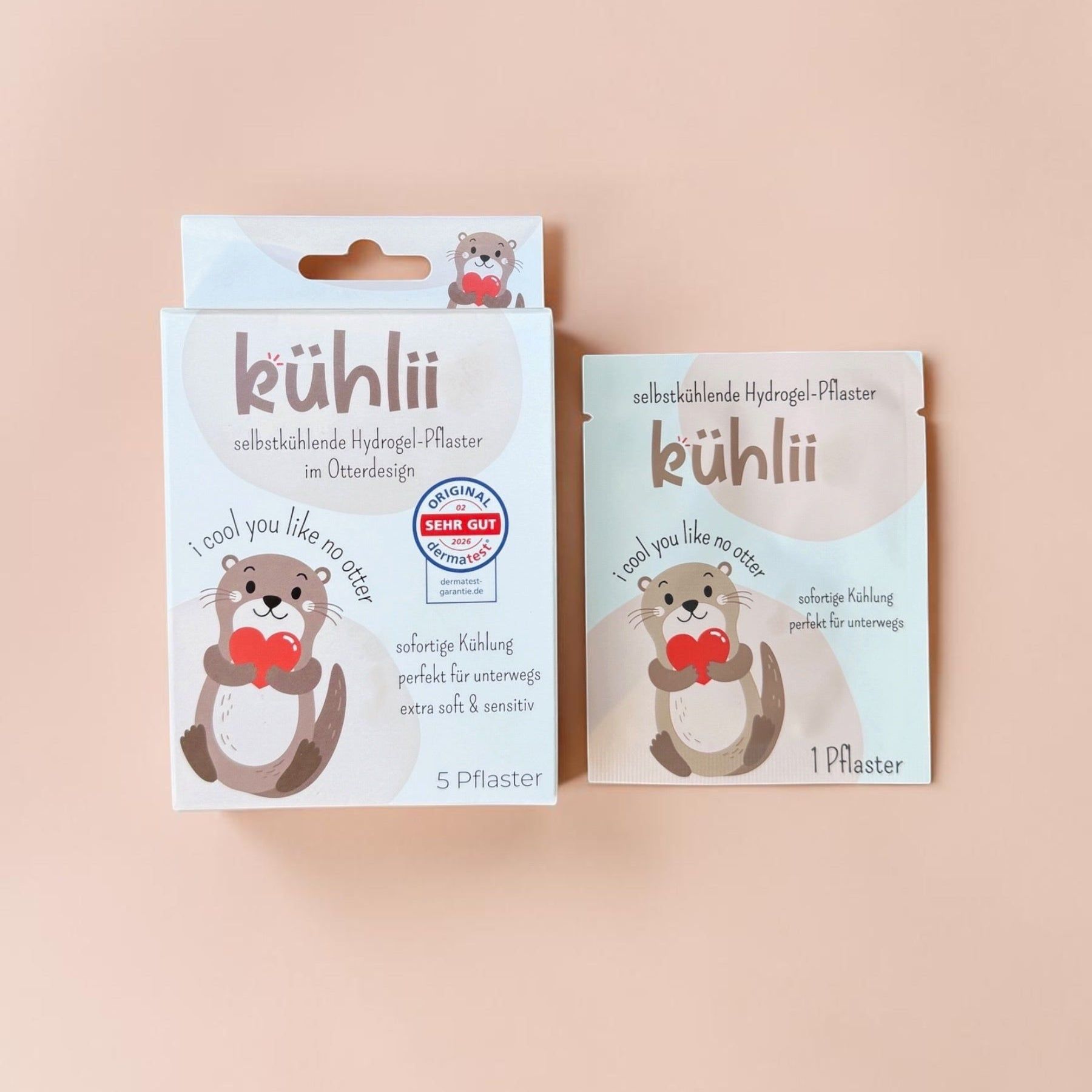 kühlii Selbstkühlende Hydrogel-Kühlpflaster Otter
