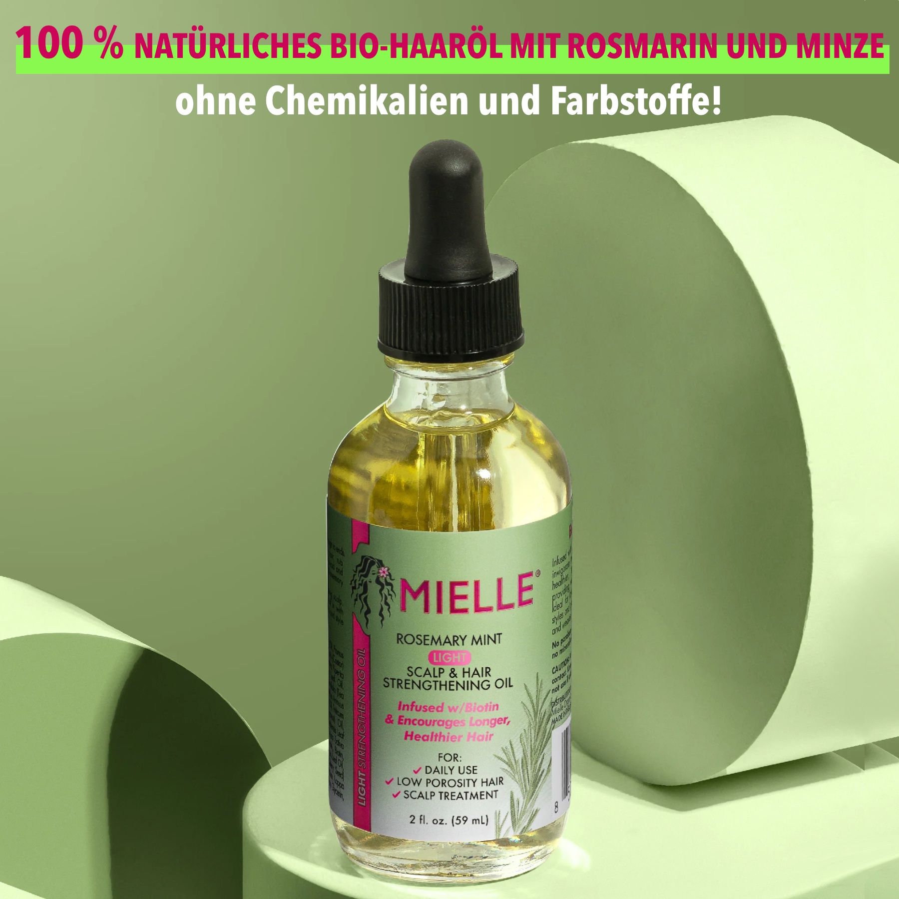 Mielle Organics Rosmarinöl Haaröl Light für Haarwachtstum