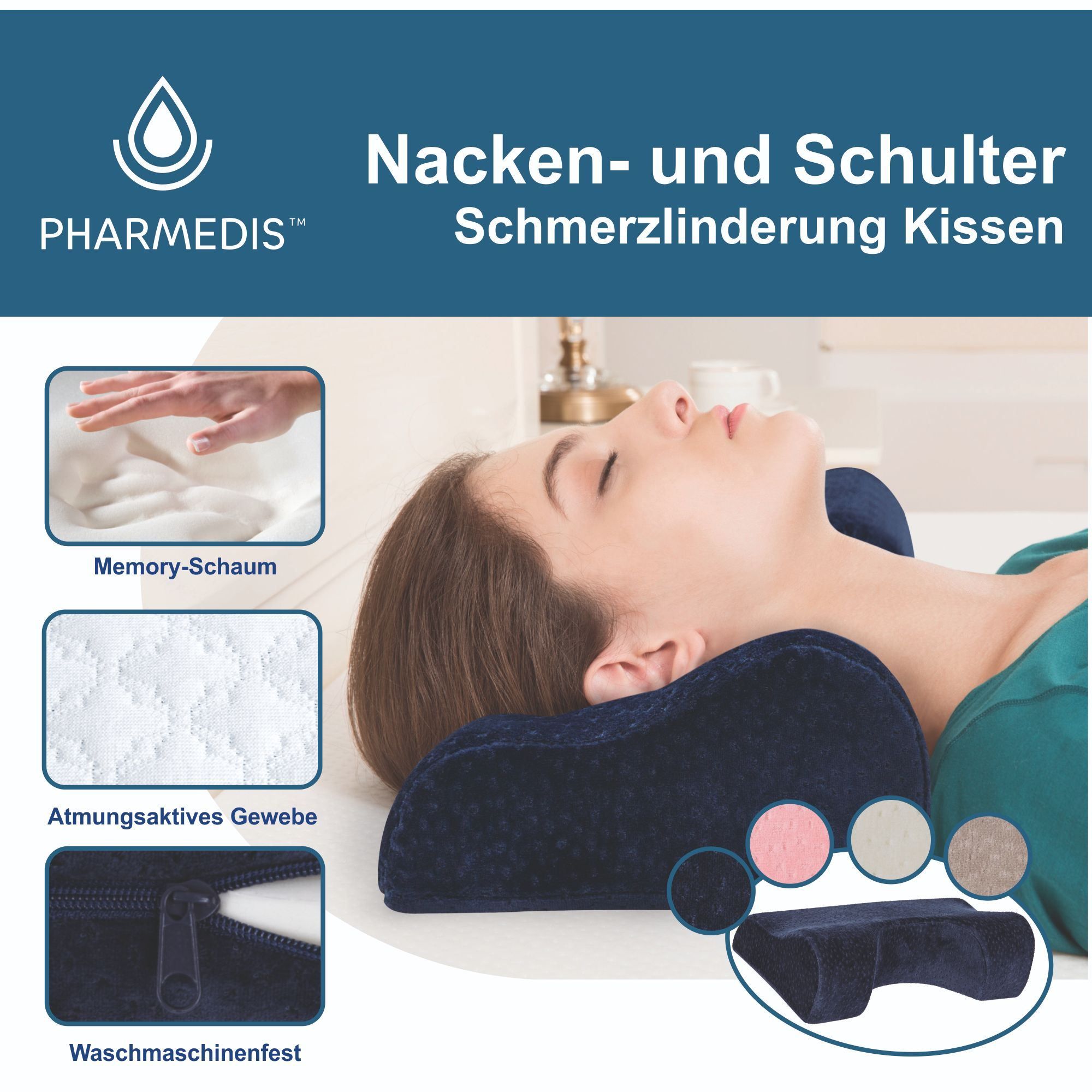 Nacken- und Schulterschmerz-Kissen Pharmedis
