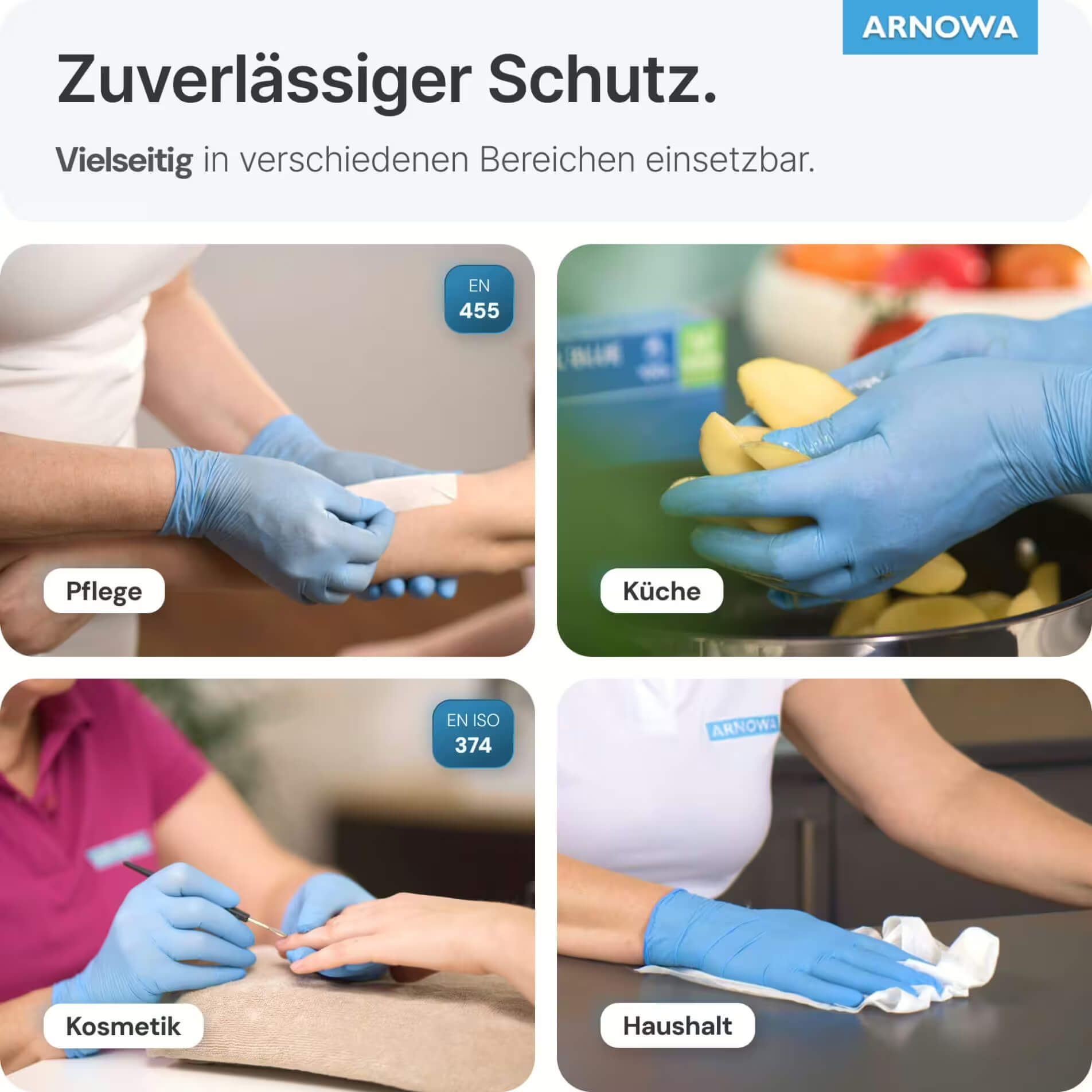 Arnowa Arnomed Nitril Blue Untersuchungshandschuhe Gr. XXL