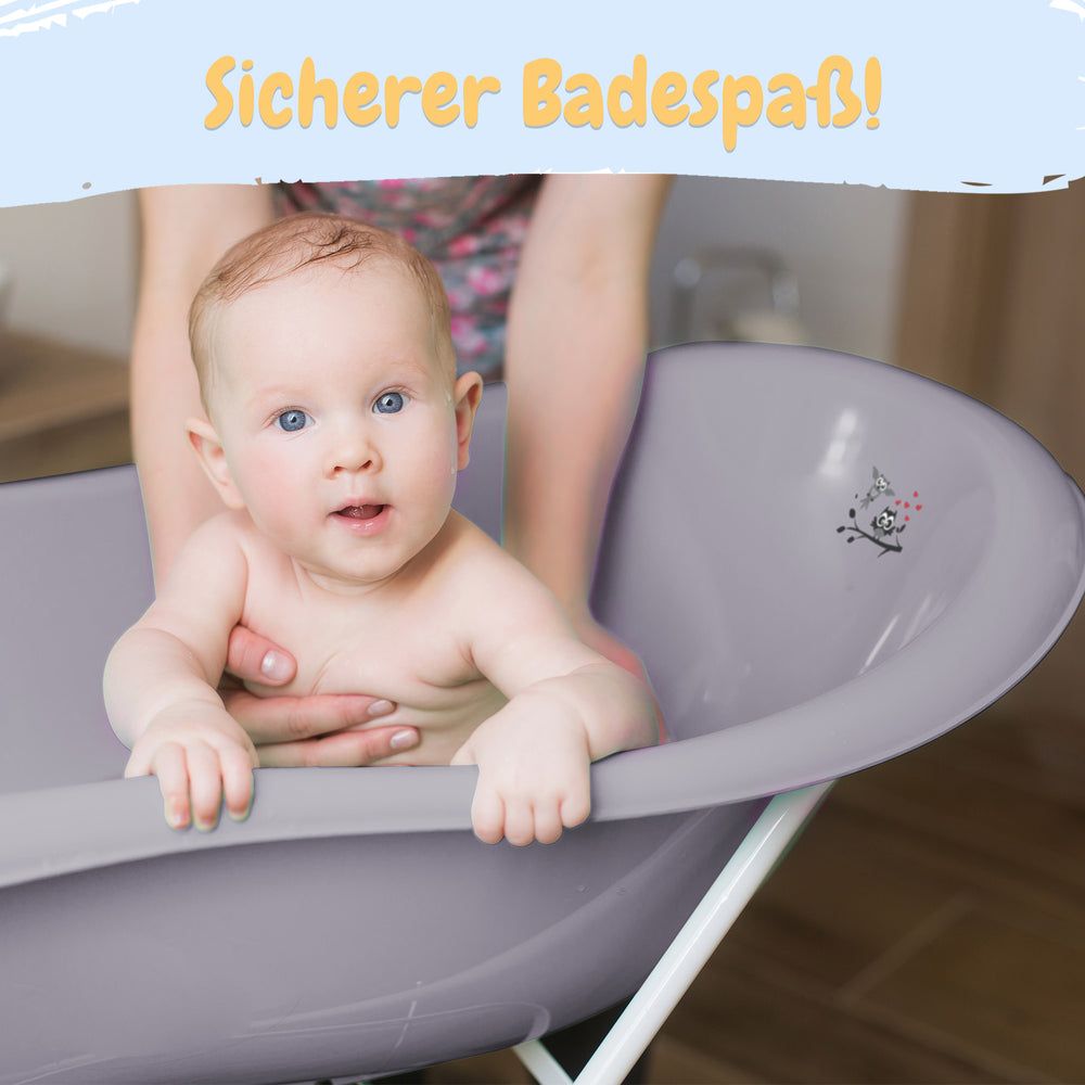 Babykajo 7 Set Baby Badewanne mit Gestell + Sitz + Abfluss + Töpfchen + Hocker + Toilettentrainer