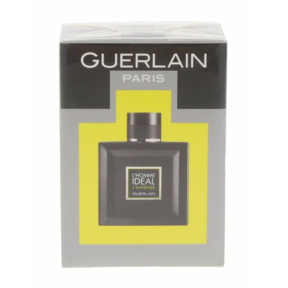 Verpackung von GUERLAIN L HOMME IDEAL INTENSE EDP 50 ML mit Flakon-Abbildung.