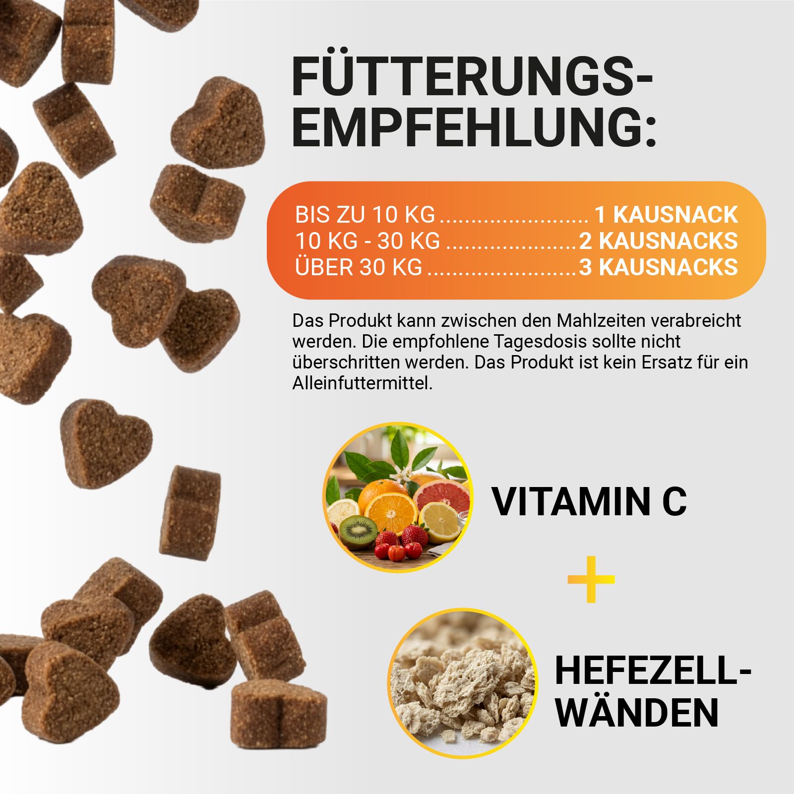 Dose 'Immun Soft Snack' mit Hund, 60 Stück, 180 Gramm, getreidefrei.