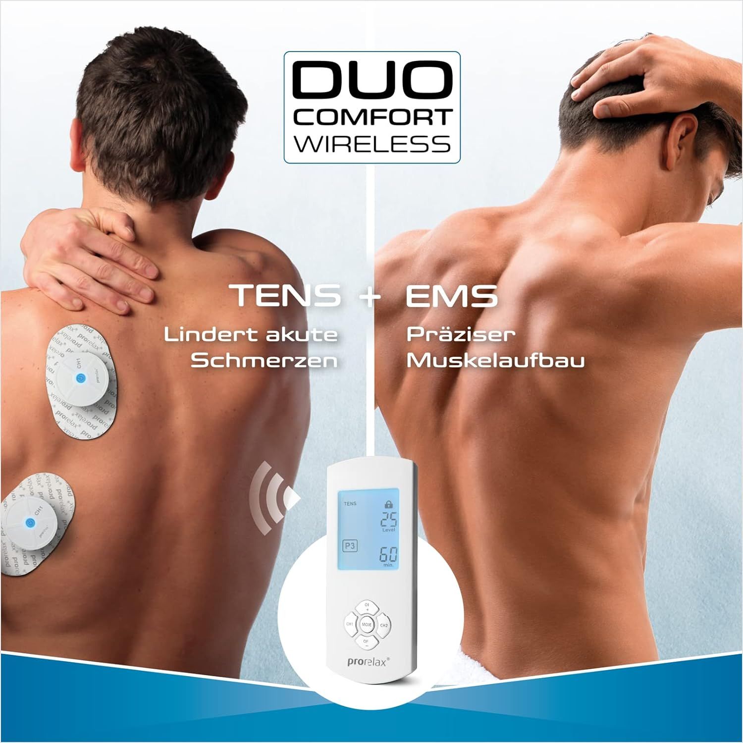 prorelax TENS/EMS Duo Comfort Wireless