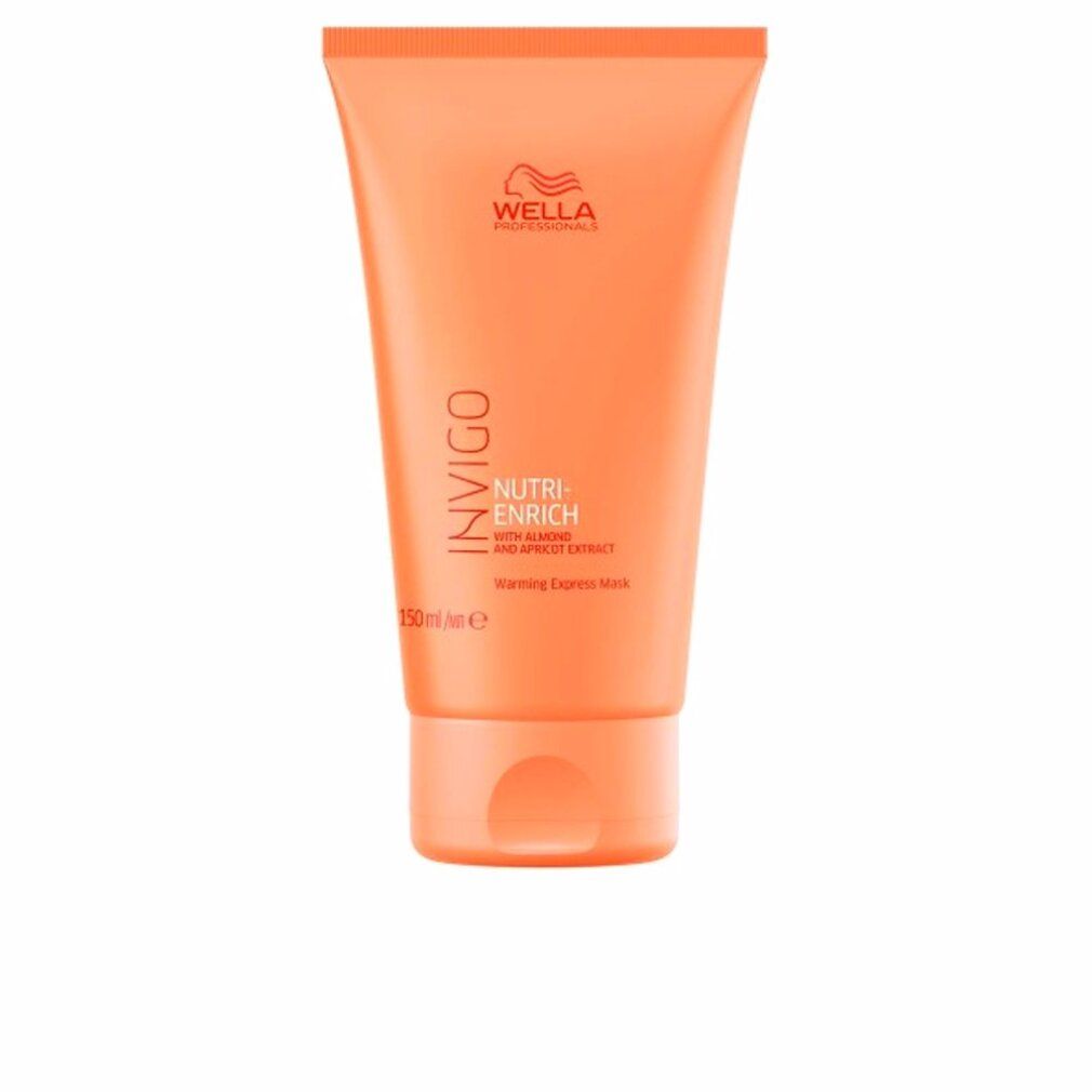 Wella Invigo Nutri Enrich Maske. Orangefarbene Tube mit Produktinformationen. 150ml.