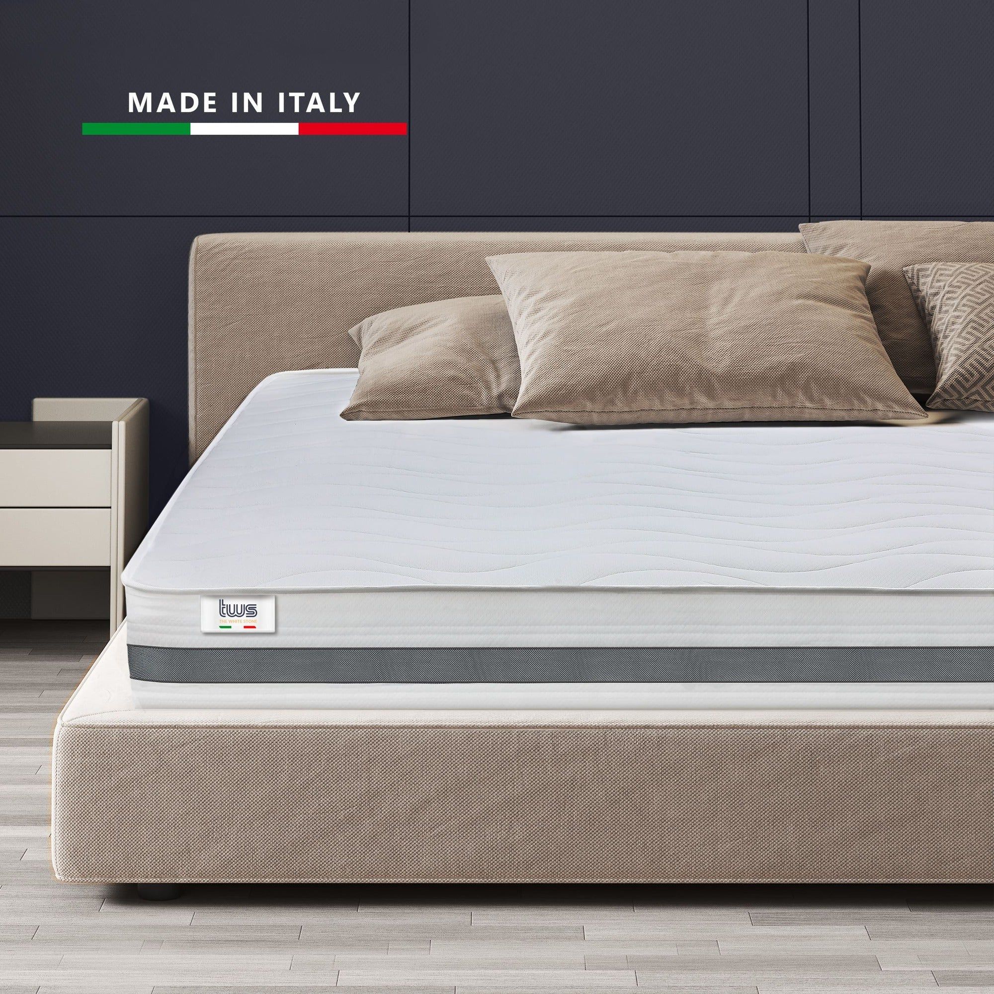 The White Stone Matratze 120x200 cm aus hypoallergenem Waterfoam, 20 cm