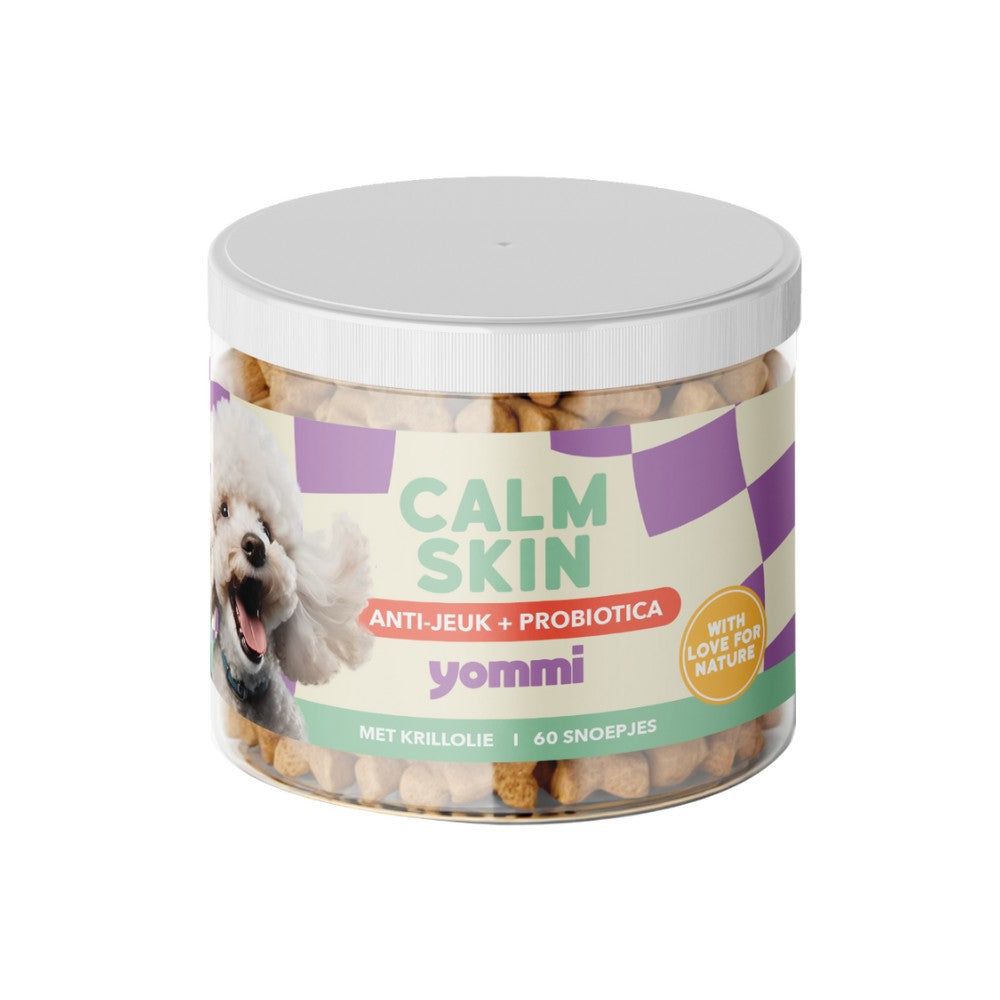 Hundefutter-Dose 'Calm Skin' mit Krillöl und Probiotika.