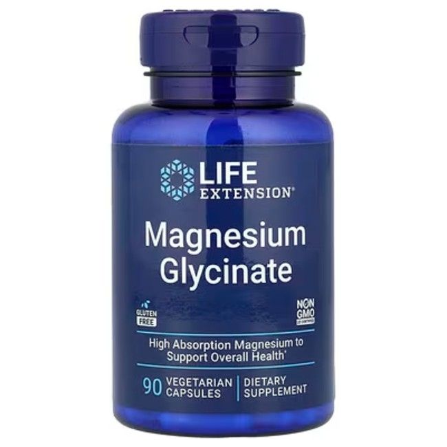 Life Extension Magnesium Glycinate Kapseln, 90 vegetarische Kapseln.