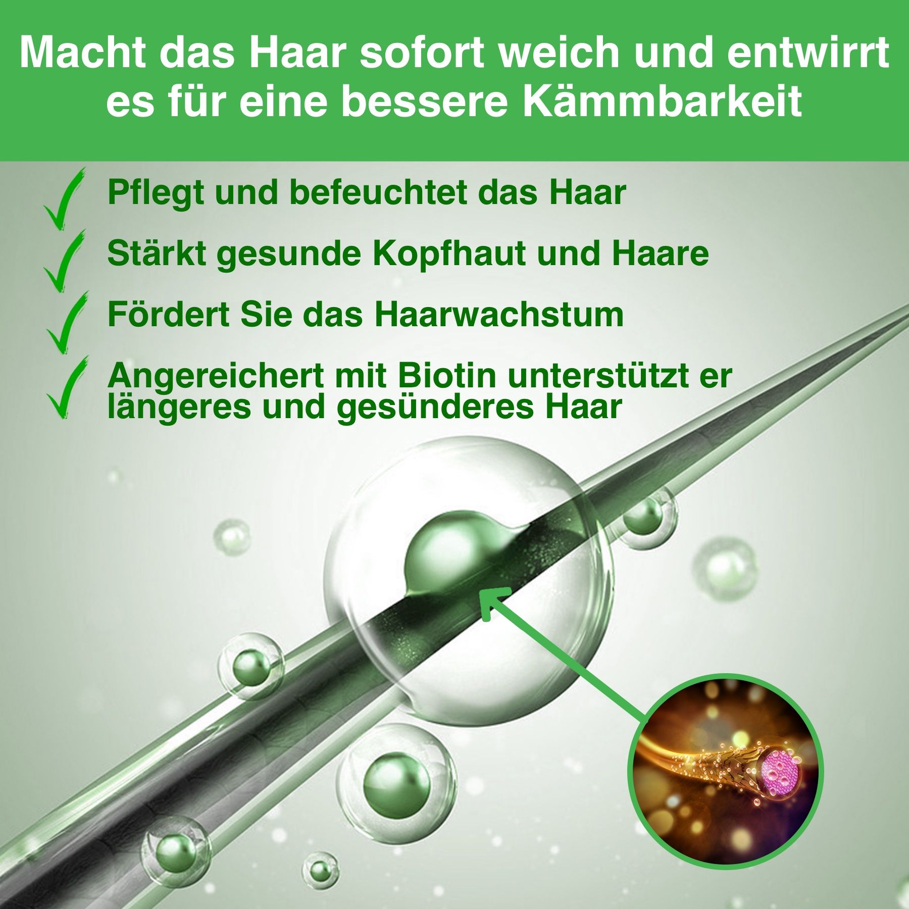 ALIVER Haarspülung mit Rosmarinöl für Haarwachstum