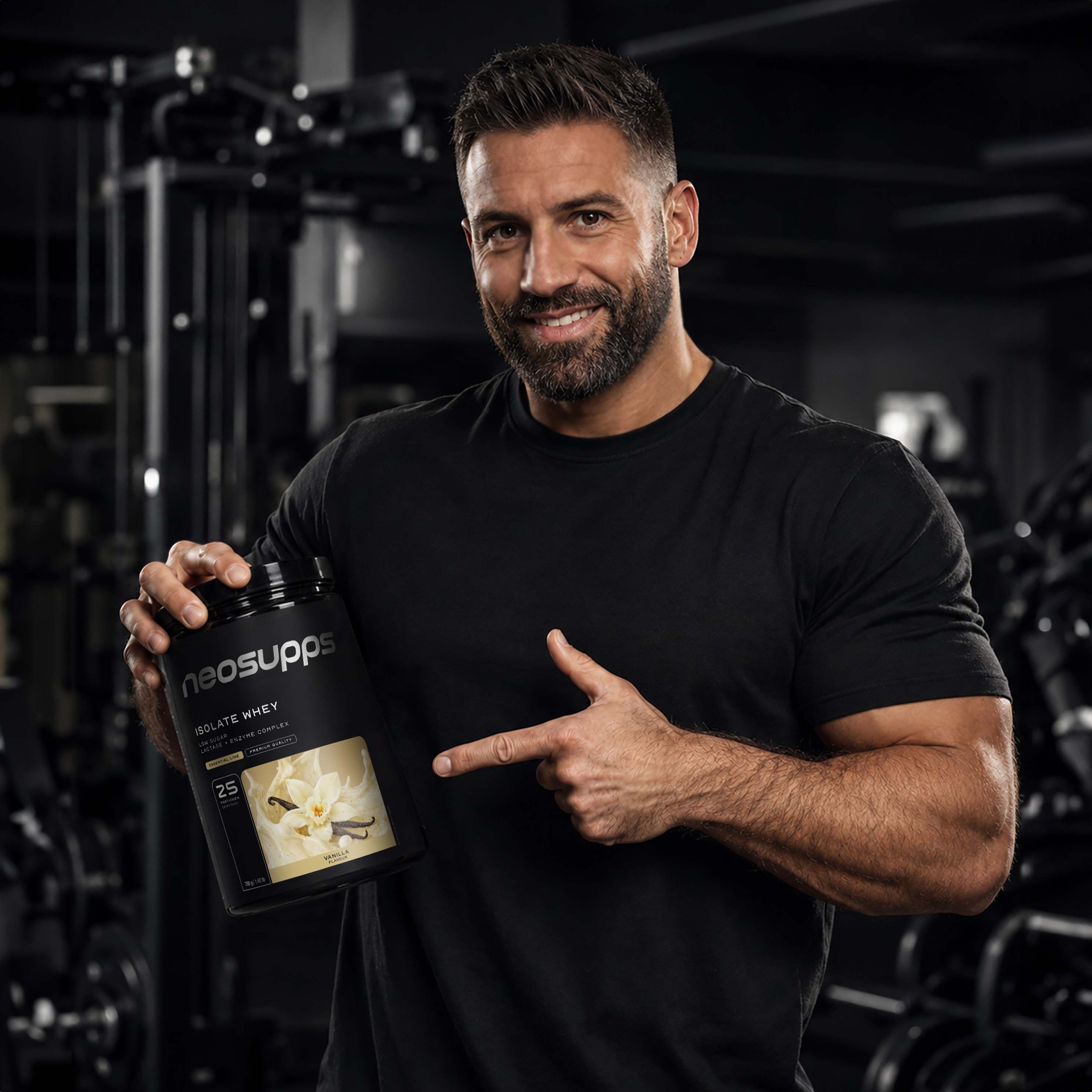 Neosupps Isolate Whey Protein Pulver Vanilla, 750g,  Protein pro Portion