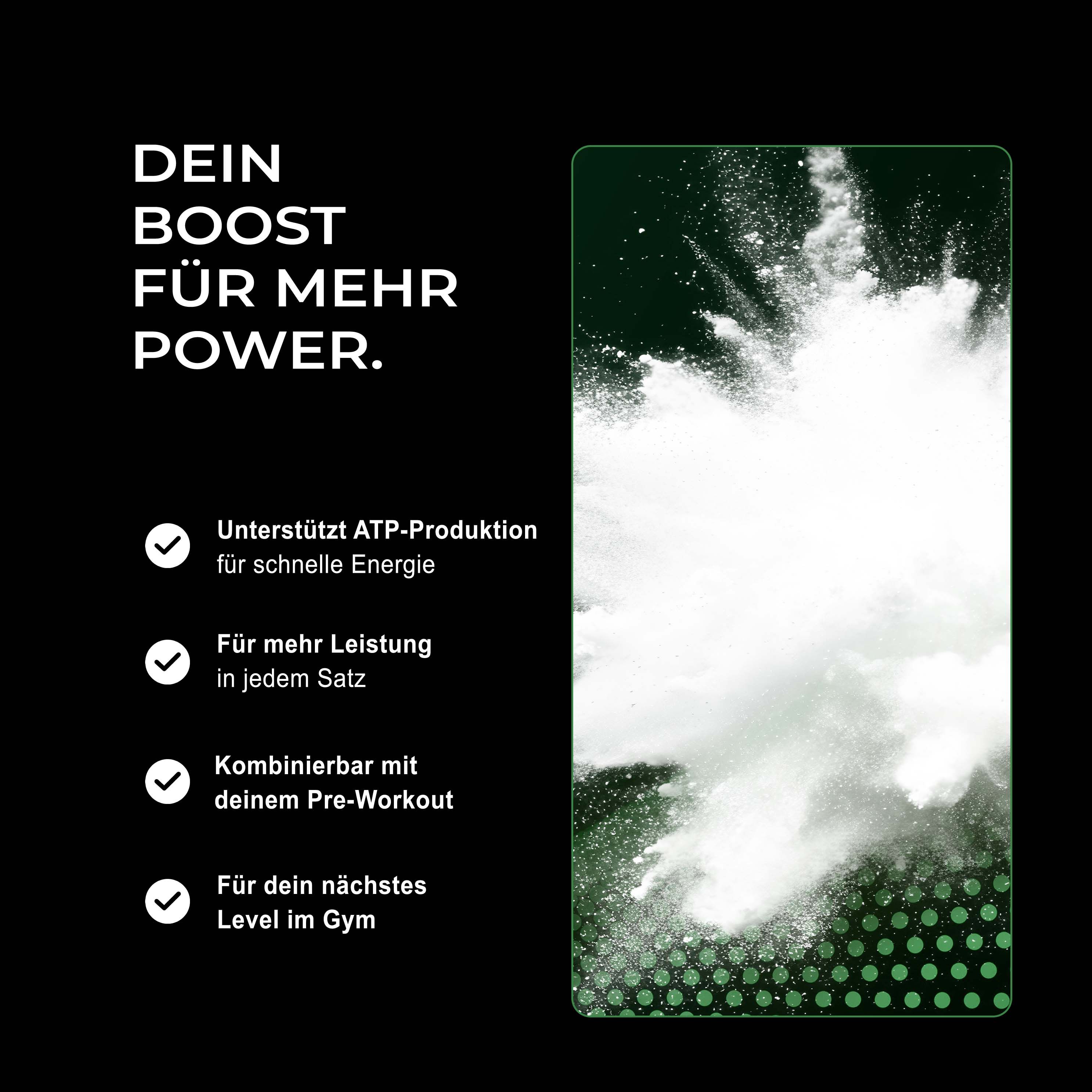 Neosupps Creatin Monohydrat Pulver, 500g, 100 % reines Kreatin ohne Zusatzstoffe